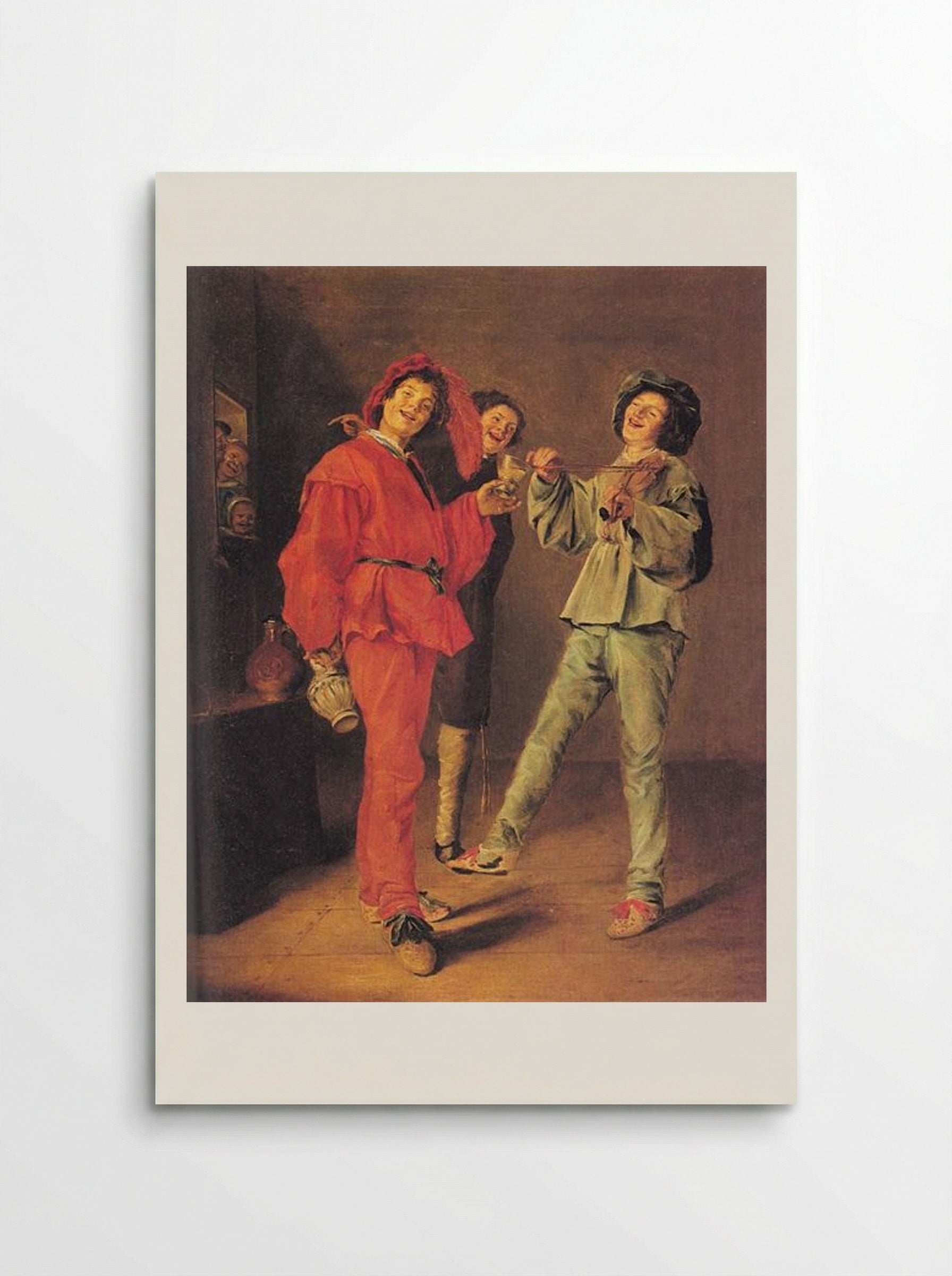 Three Boys Merry-making - Judith Leyster - Poster