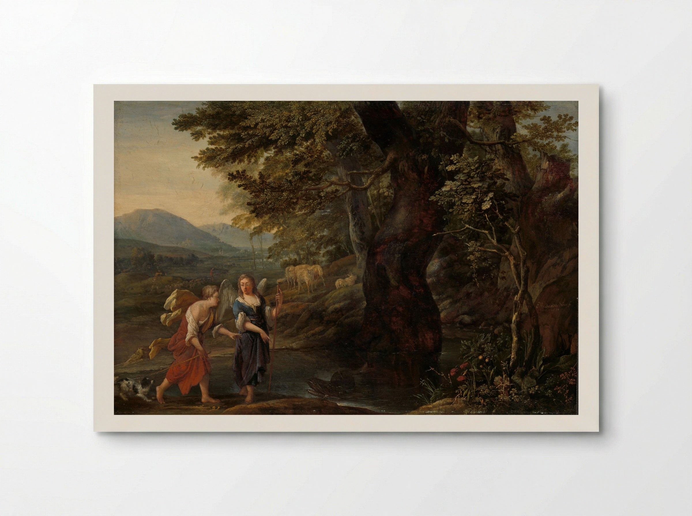 Tobias and the Angel - Eglon van der Neer - Poster