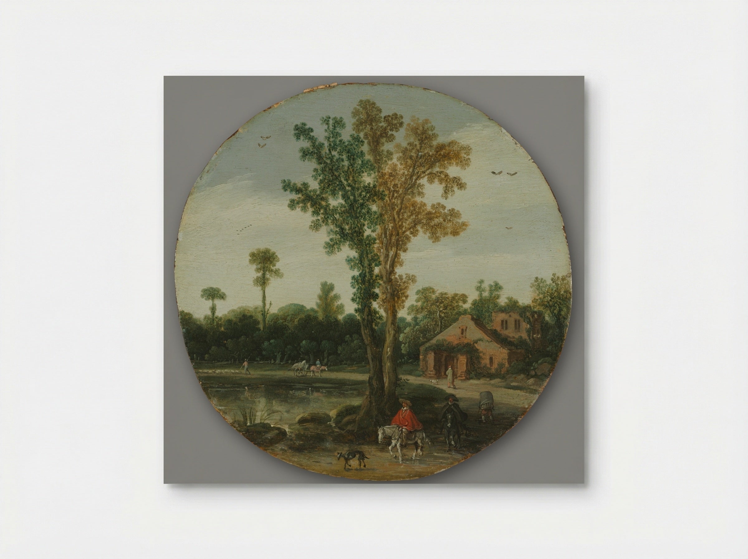Travelers by a Lake - Esaias van de Velde - Poster