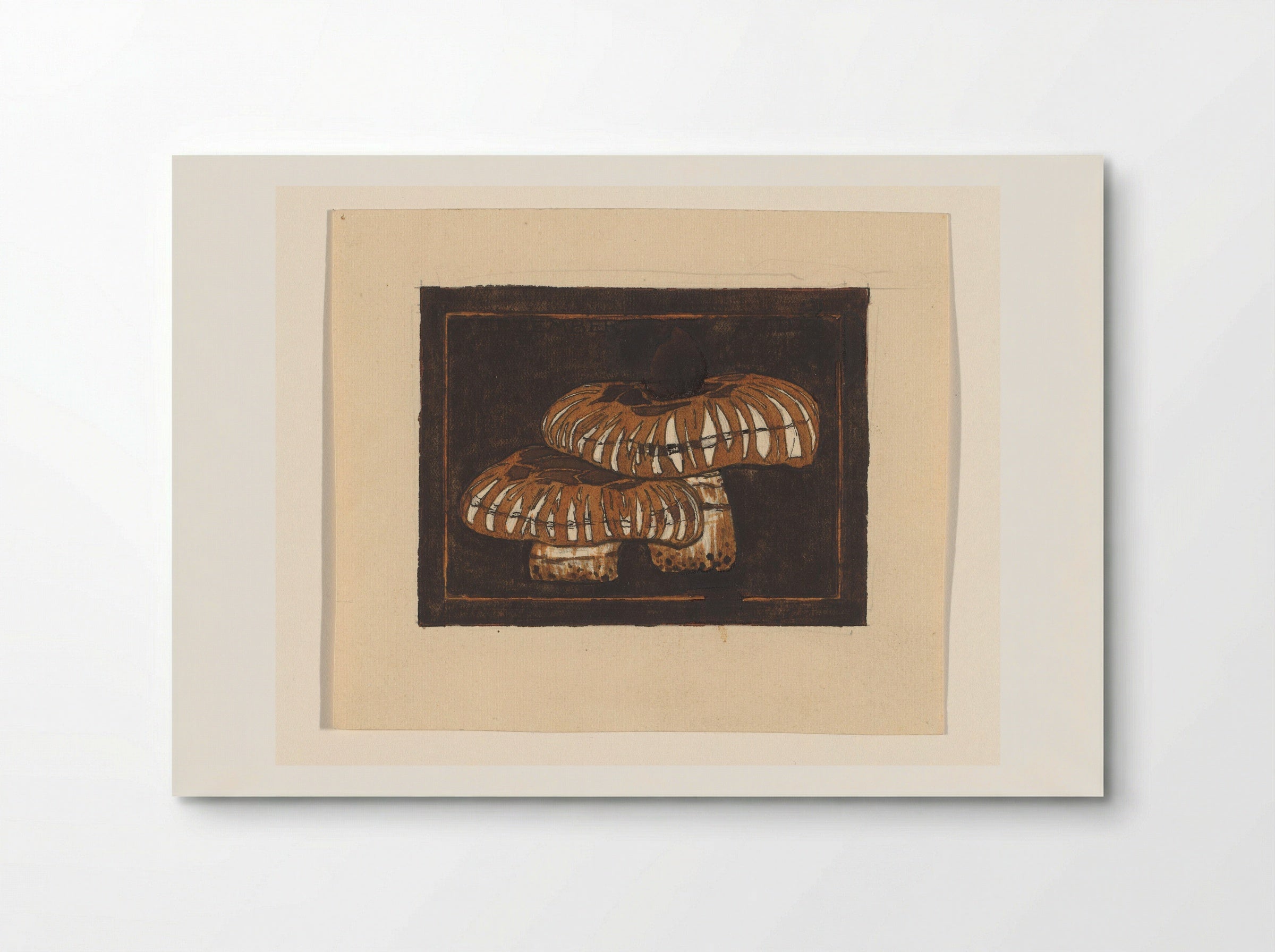 Twee paddenstoelen - Julie de Graag - Poster