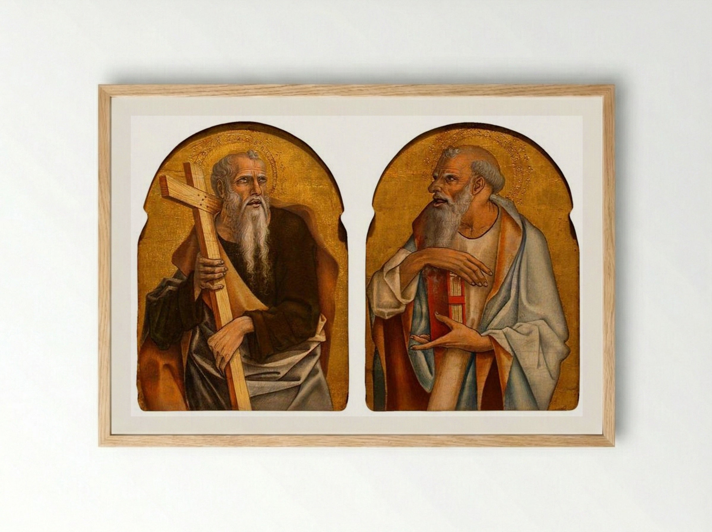 Two Apostles - Carlo Crivelli - Framed Print Wood