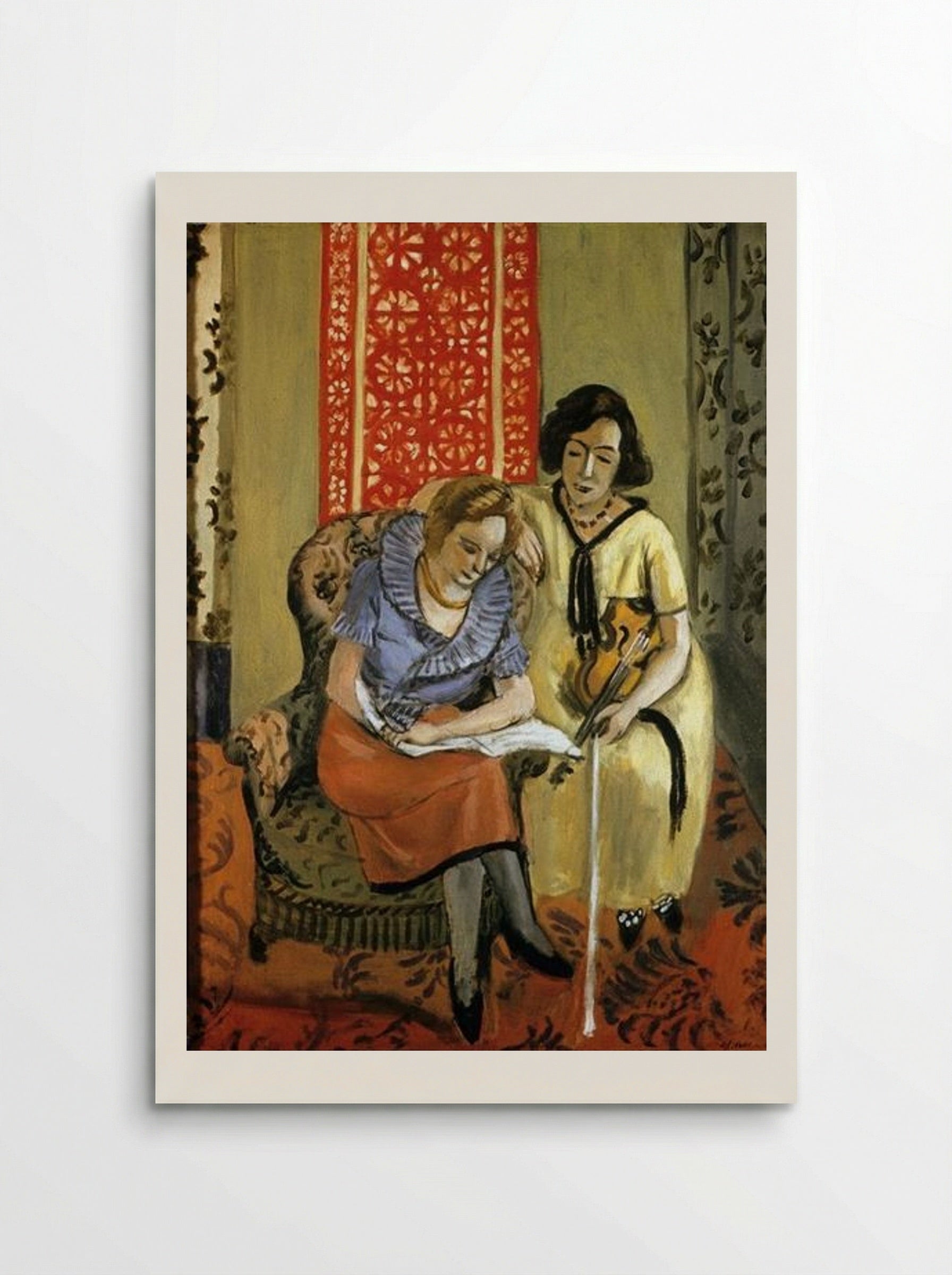 Two Girl Musicians - Henri Matisse - Poster