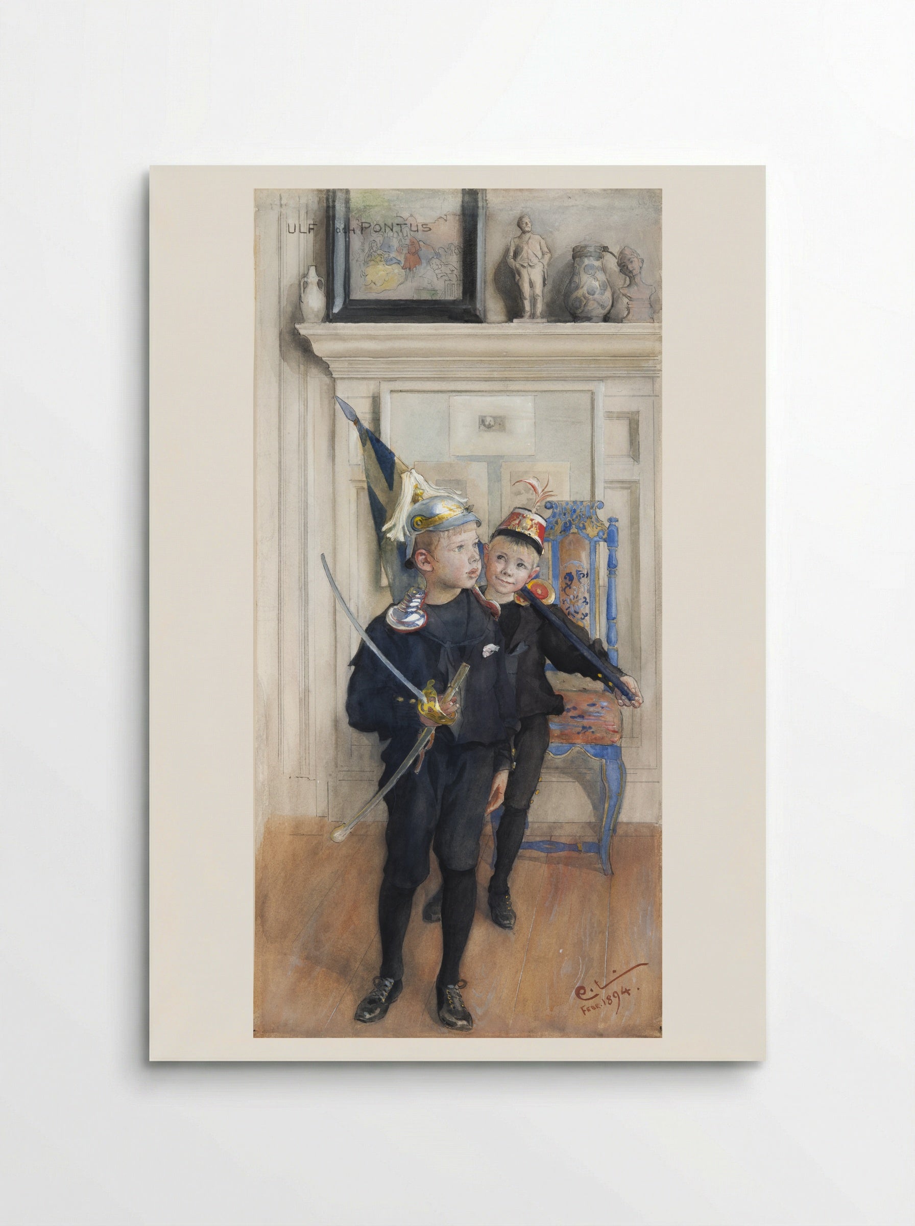 Ulf and Pontus - Carl Larsson - Poster