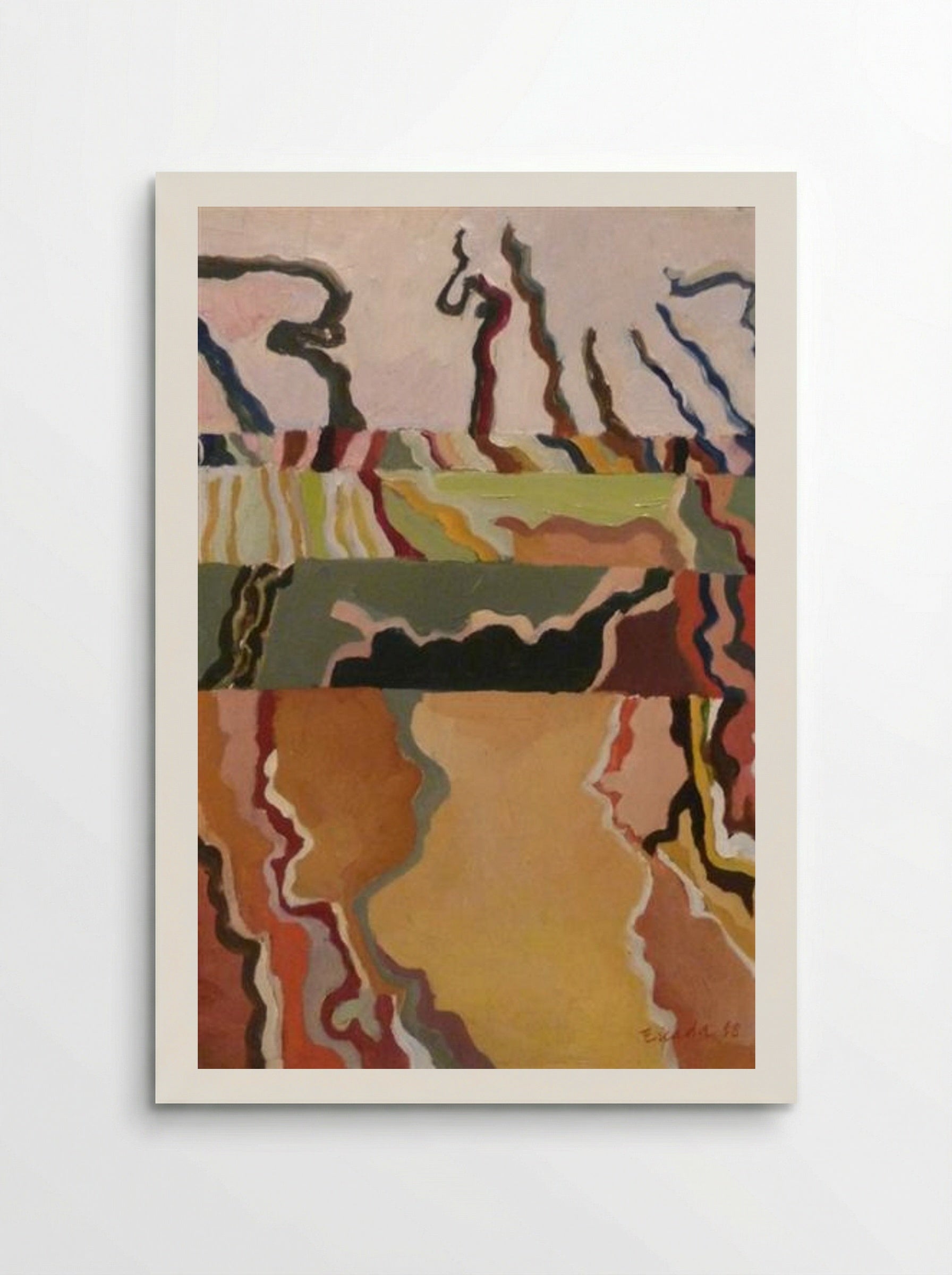Untitled (Abstract Composition) - José Escada - Poster
