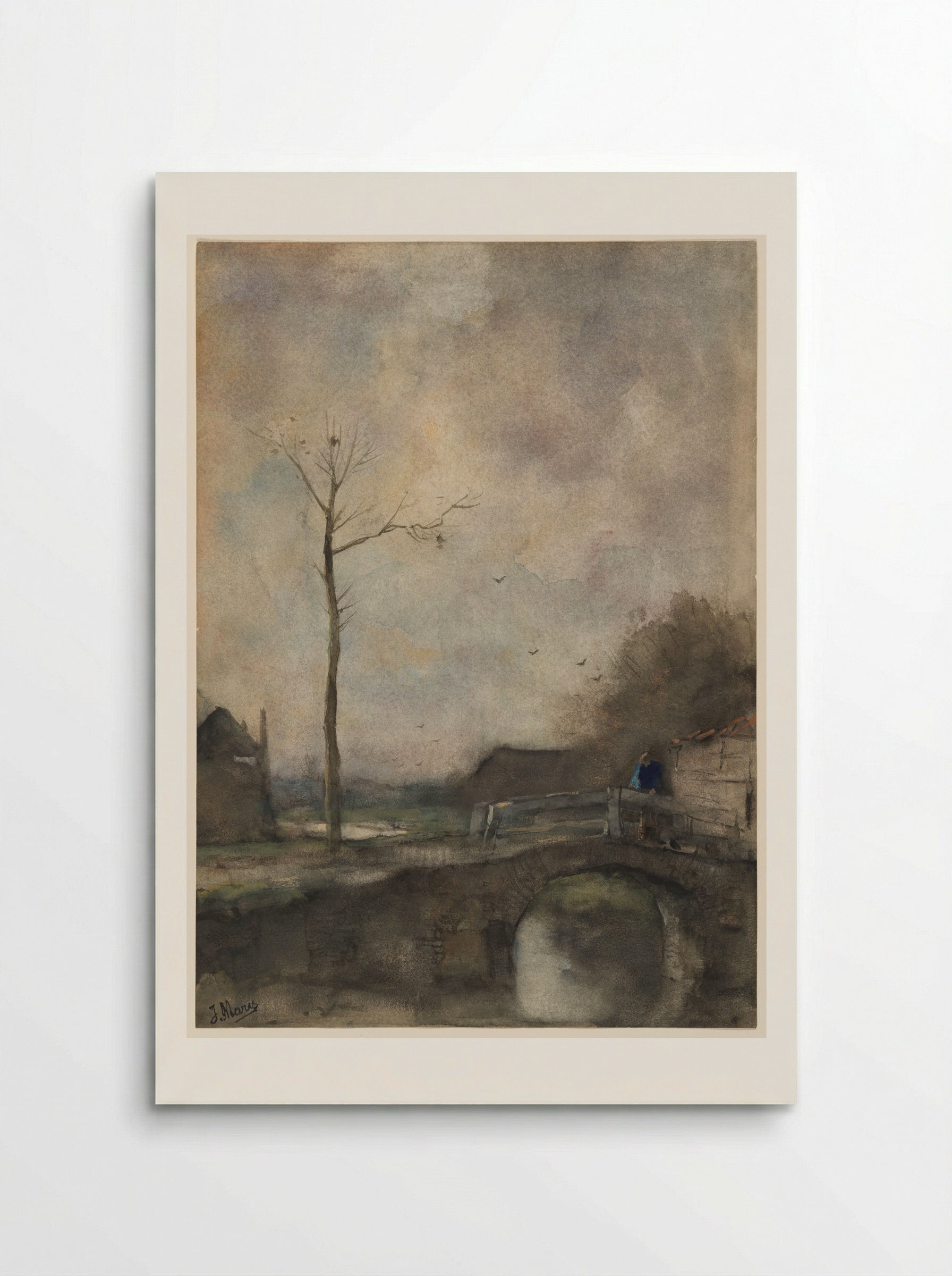 Untitled (Bridge and Bare Tree) - Jacob Maris - Poster