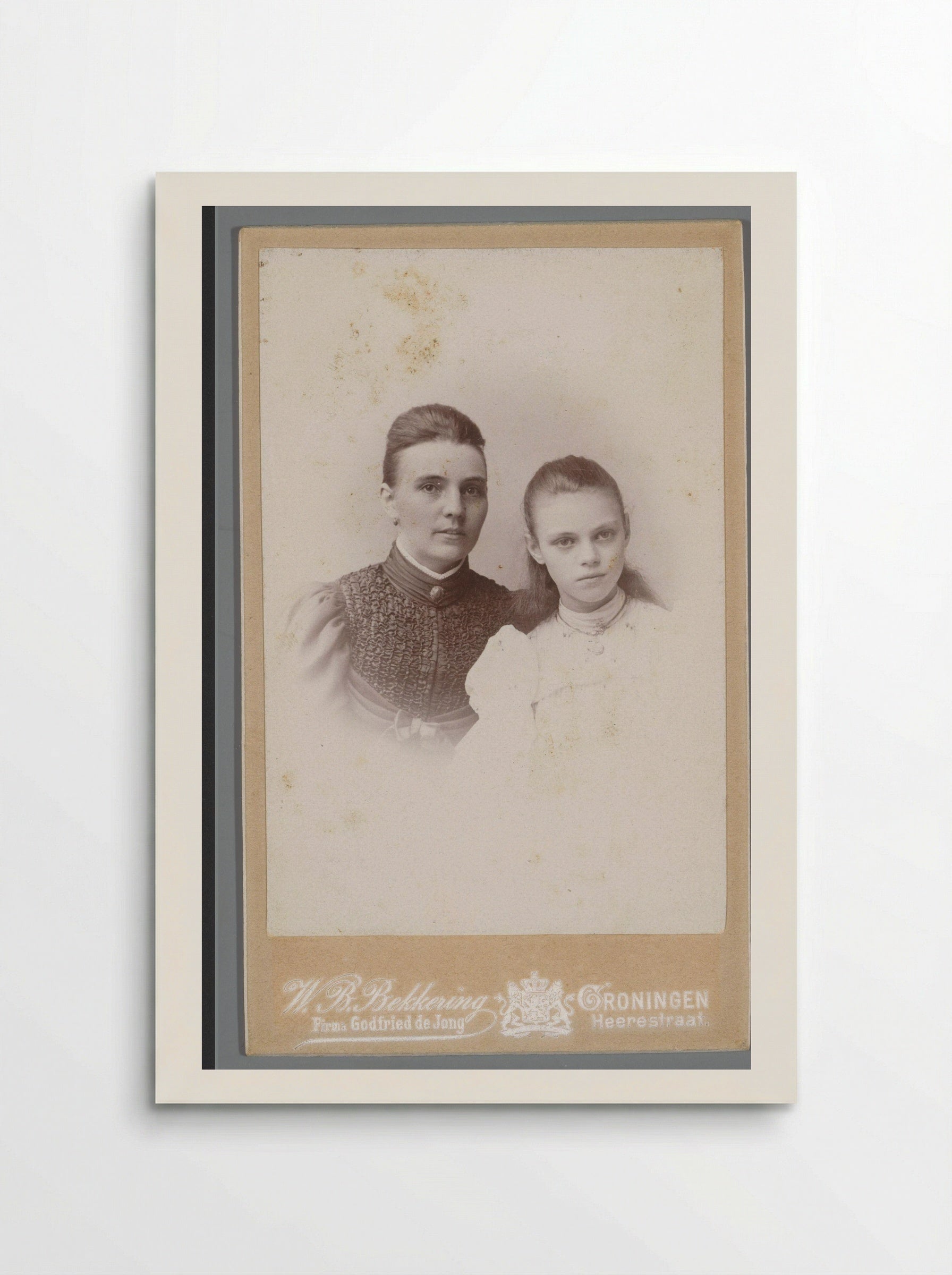 Untitled (Portrait of a Woman and Daughter) - W.B. Bekkering - Poster