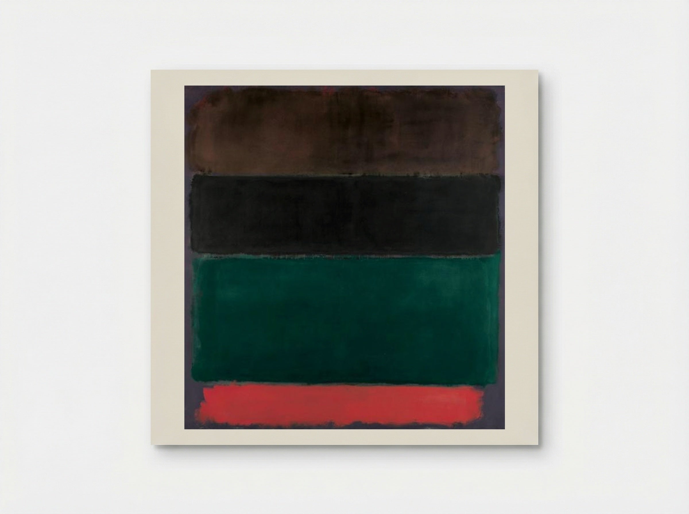 Untitled (Red-Brown, Black, Green, Red) - Mark Rothko - Poster