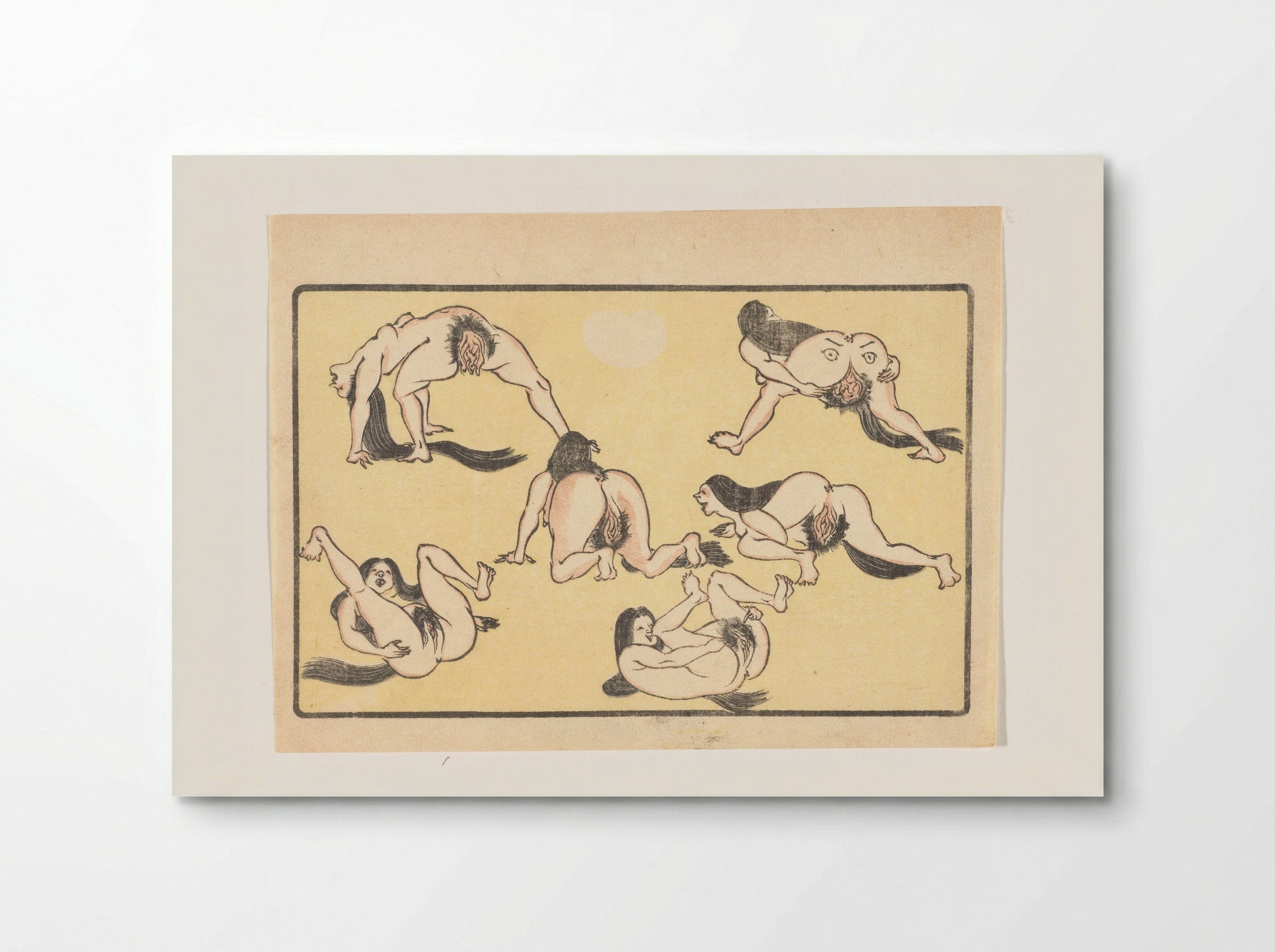 Untitled (Studies of Figures) - Kawanabe Kyôsai - Poster