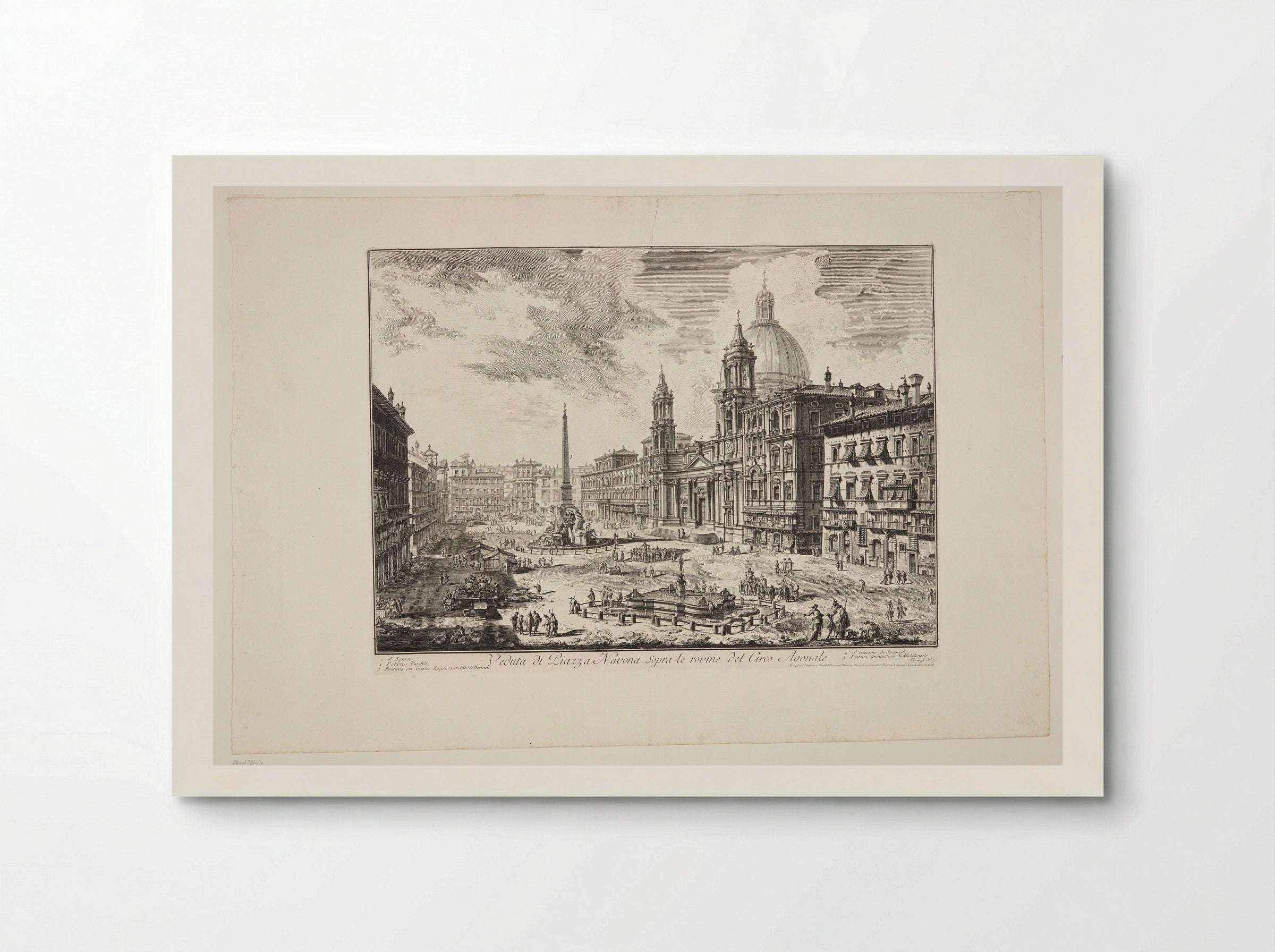 Veduta di Piazza Navona sopra le rovine del Circo Agonale - Giovanni Battista Piranesi - Poster