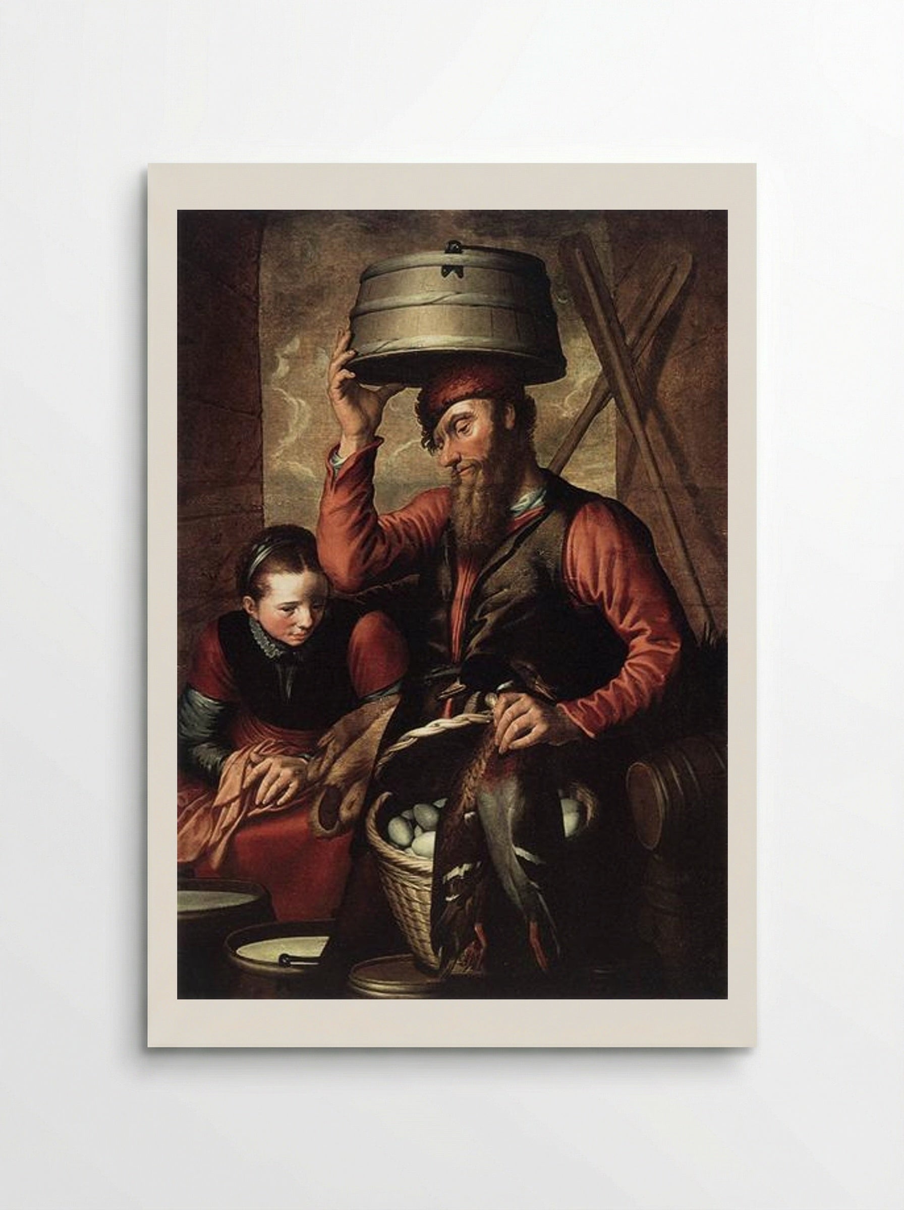 Vendor of Fowl - Pieter Aertsen - Poster