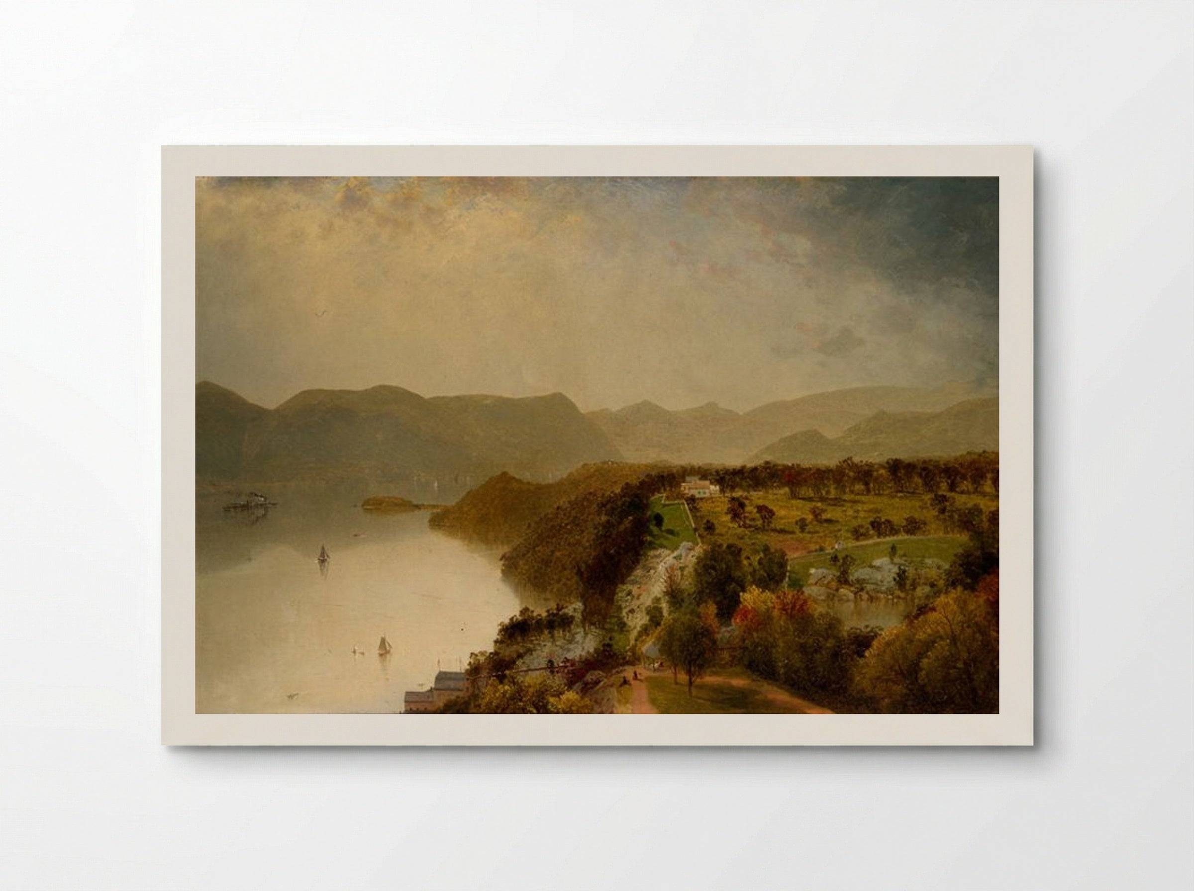 View from Cozzen's Hotel near West Point, N.Y. - John Frederick Kensett - Poster