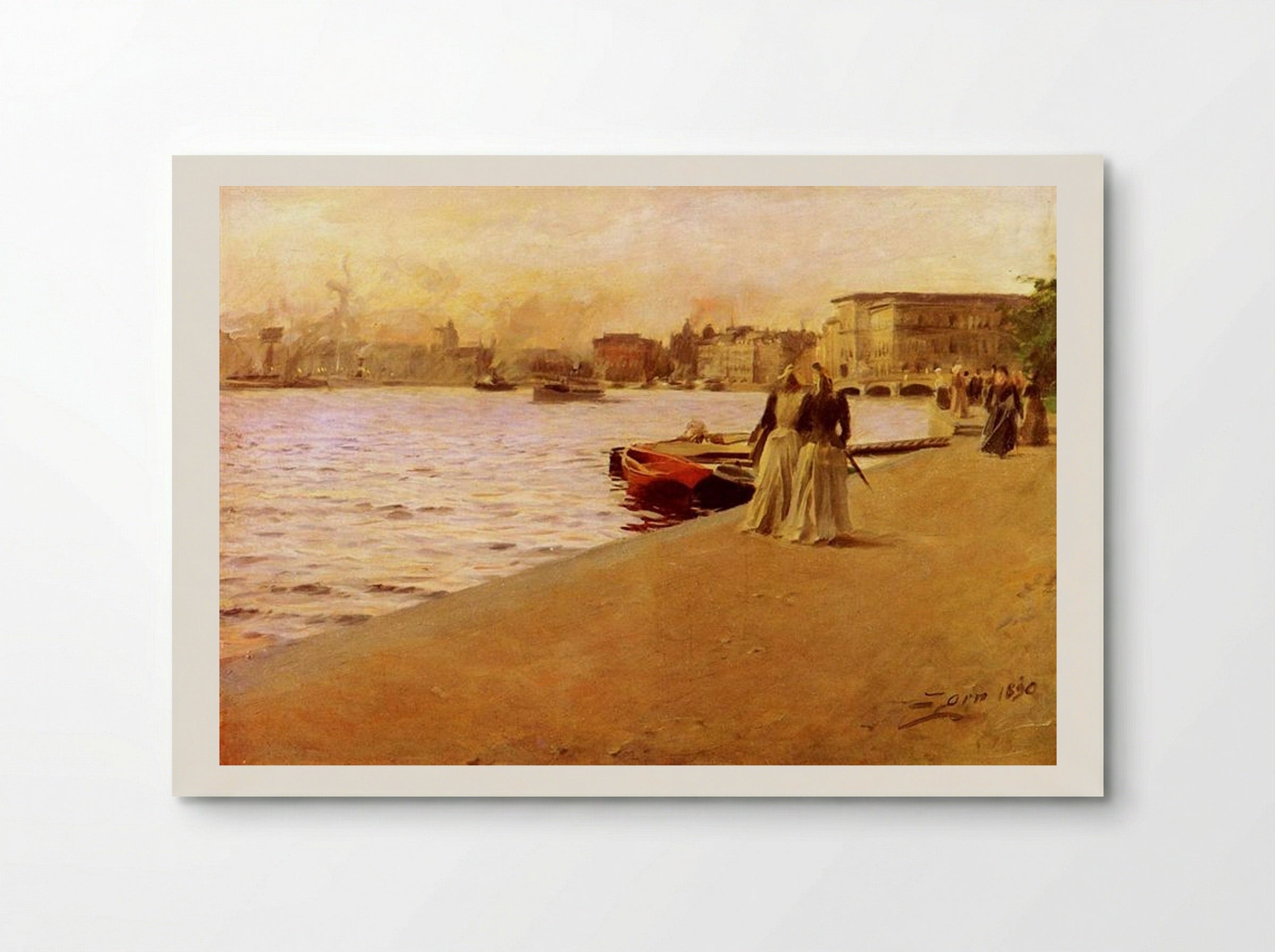 View from the Ship Island Pier - Anders Zorn - Poster