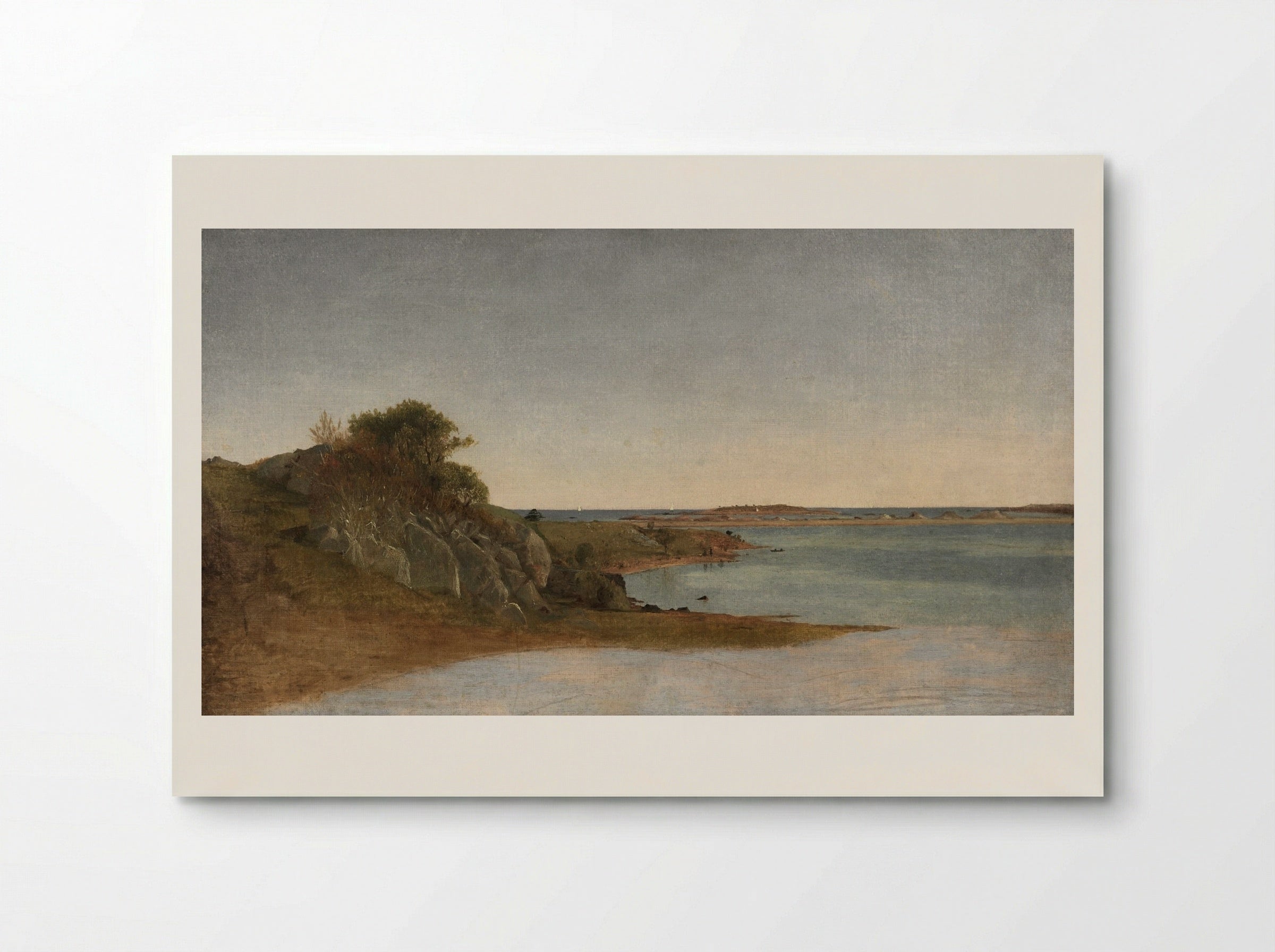 View near Newport - John Frederick Kensett - Poster