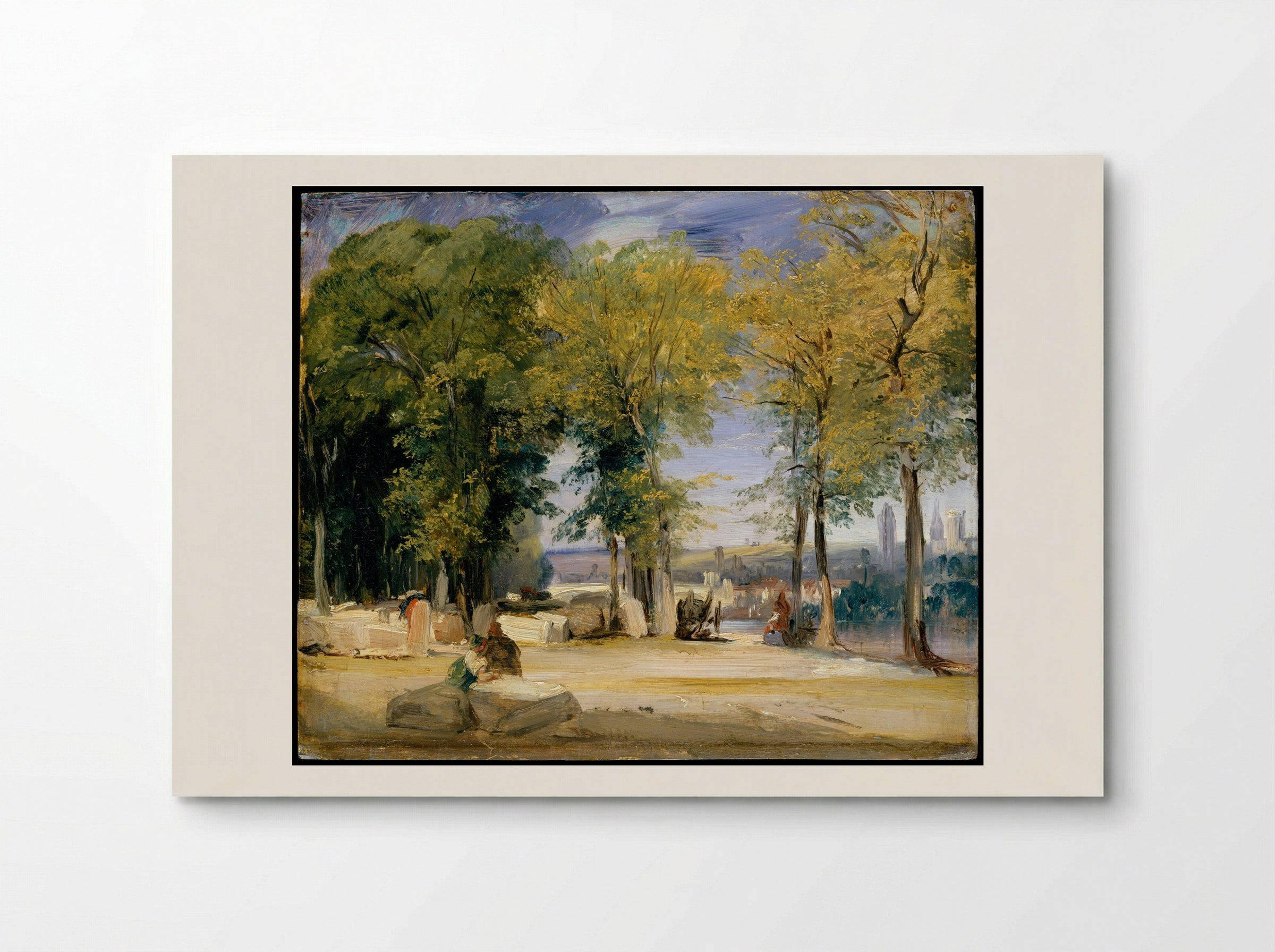 View near Rouen - Richard Parkes Bonington - Poster