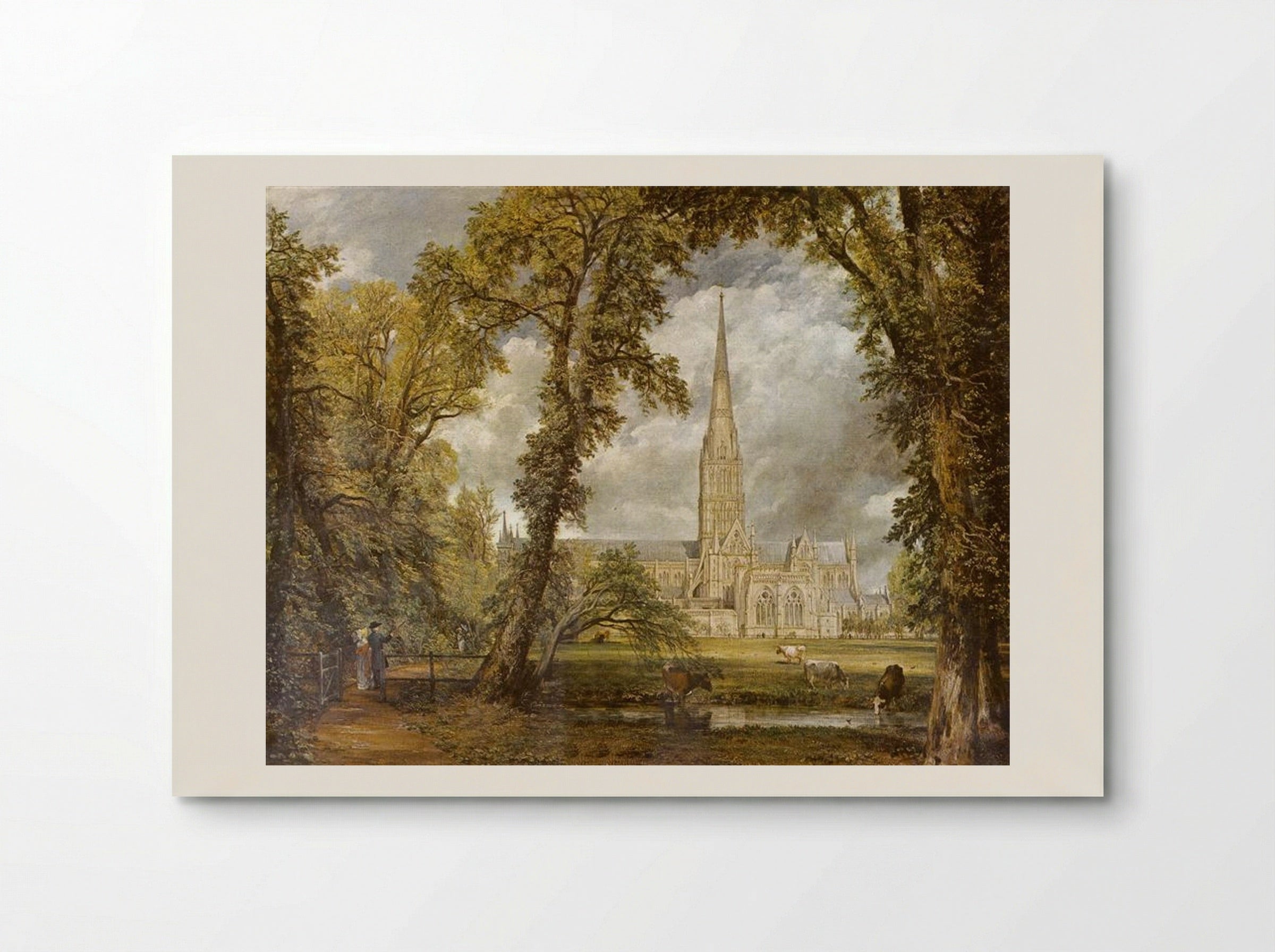 View of Salisbury Cathedral from the Bishop's Grounds - John Constable - Poster