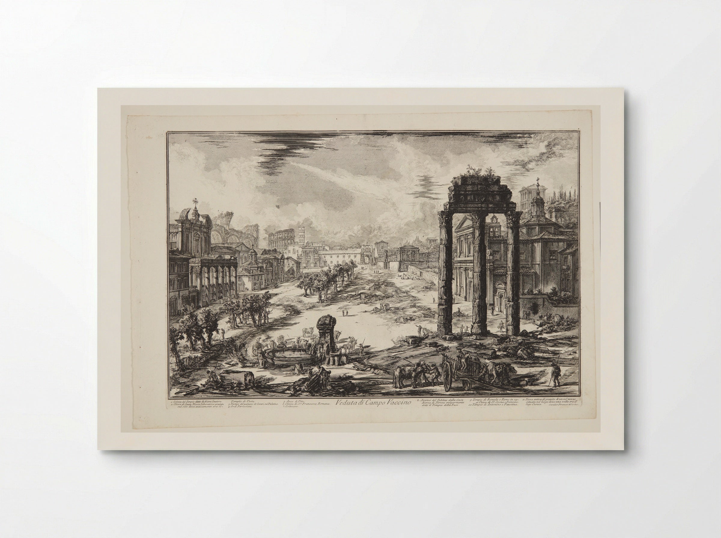 View of the Campo Vaccino - Giovanni Battista Piranesi - Poster