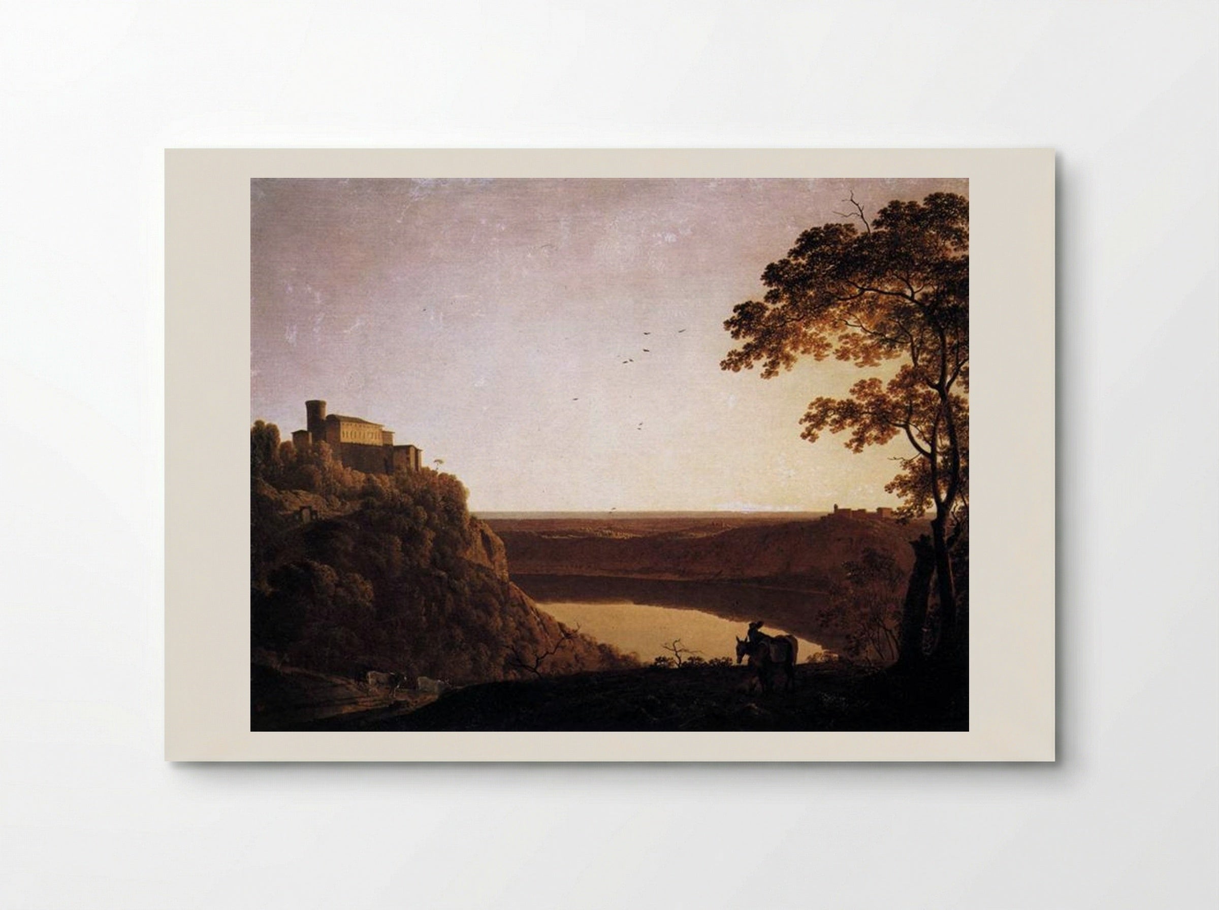 View of the Lake of Nemi - Joseph Wright of Derby - Poster