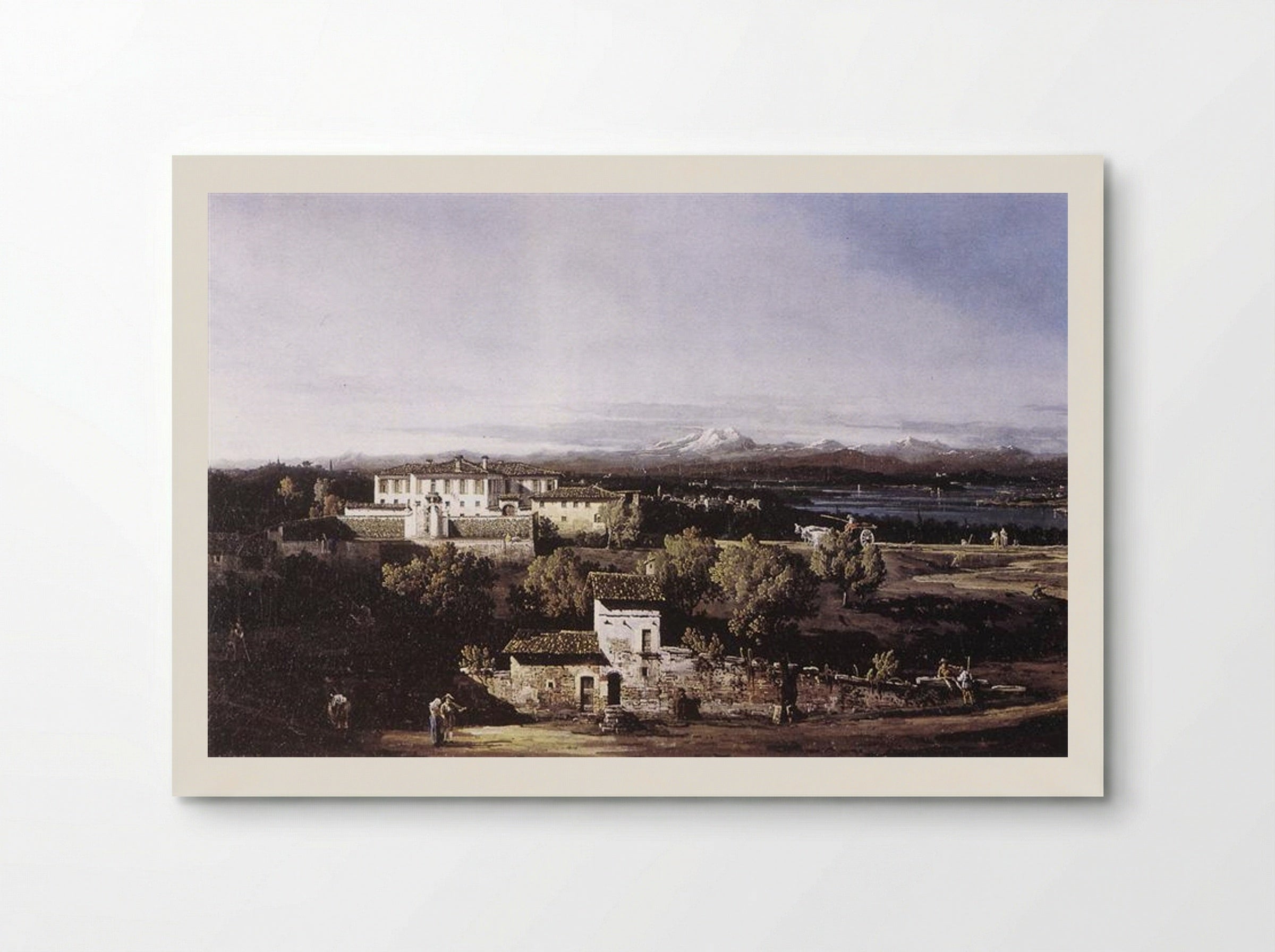 View of the Villa Cagnola at Gazzada near Varese - Bernardo Bellotto - Poster