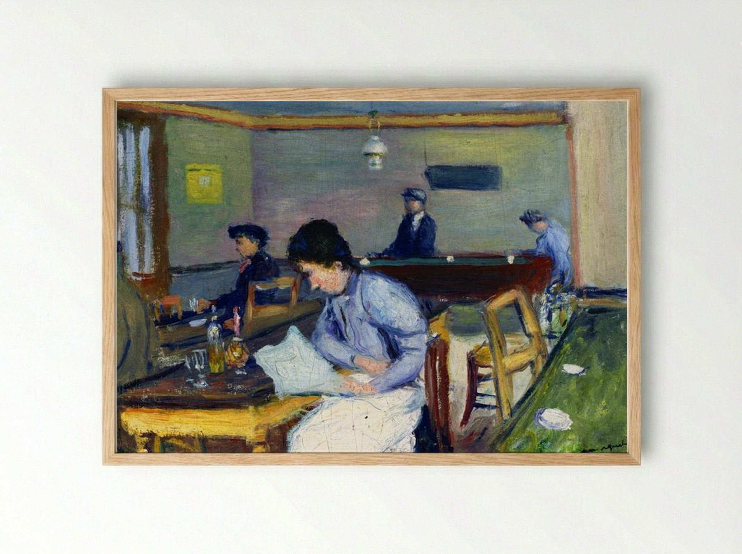 Village Cafe - Albert Marquet - Framed Print Wood