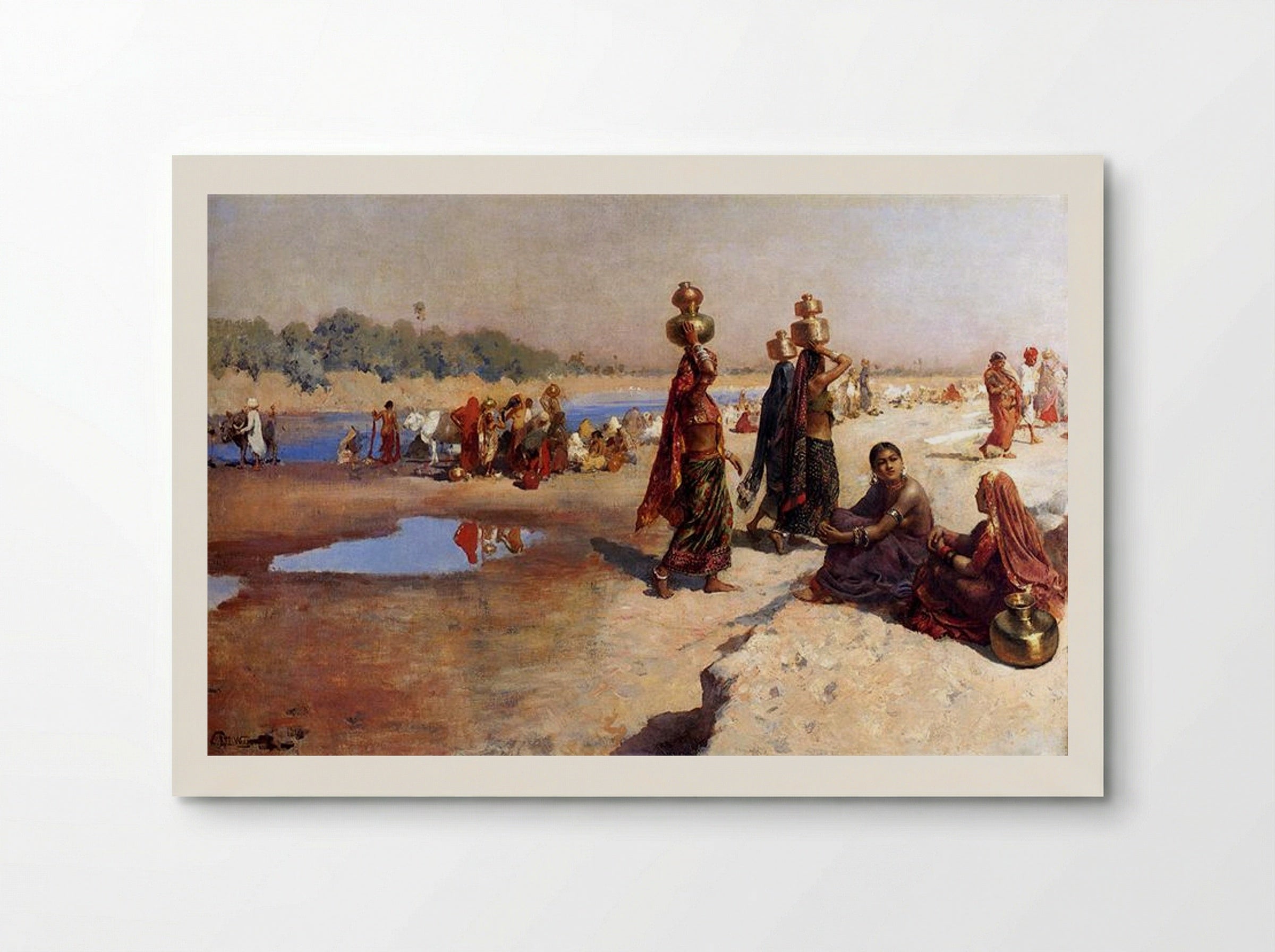 Water Carriers Of The Ganges - Edwin Lord Weeks - Poster