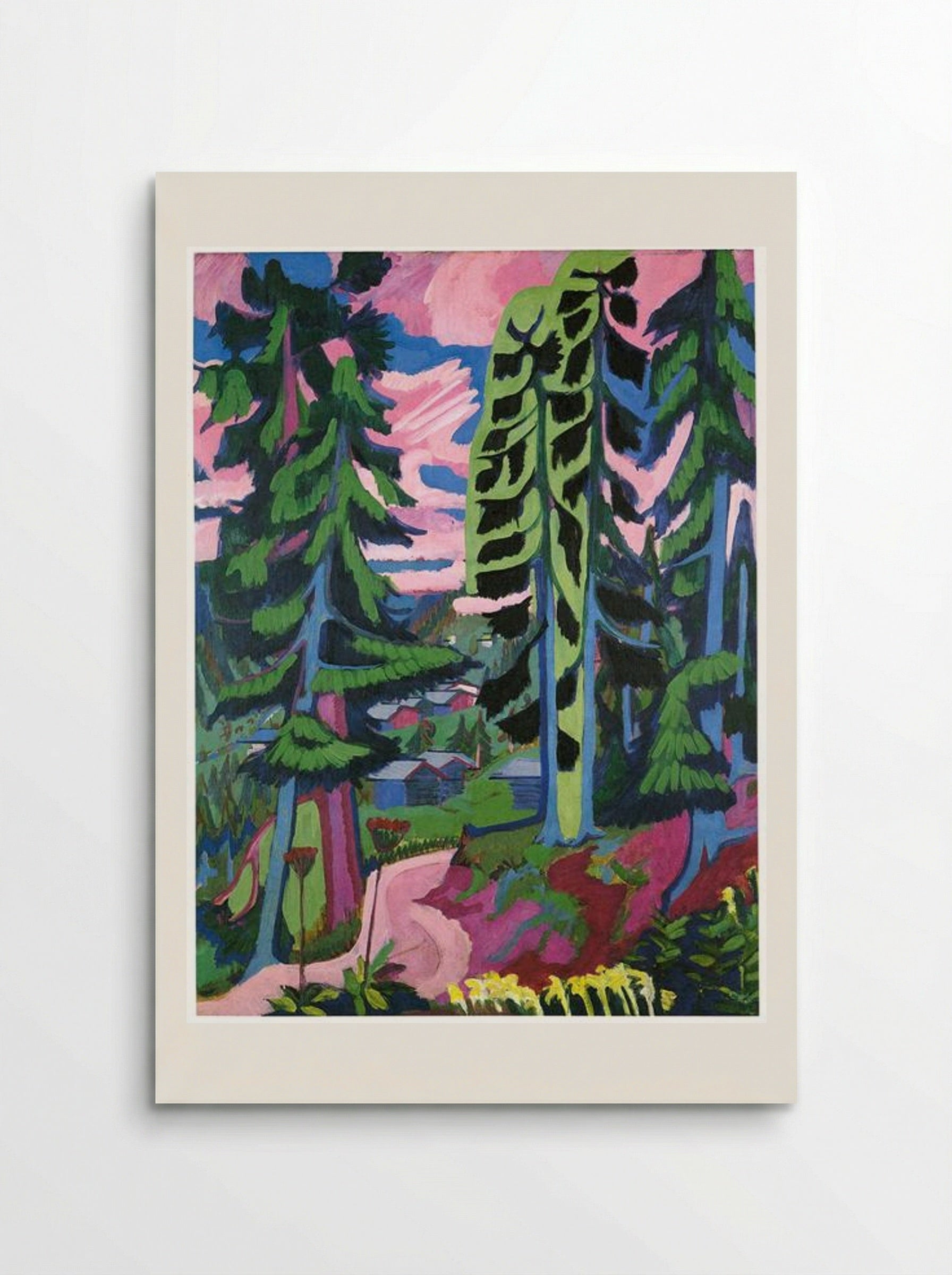 Wildboden Mountains Forest - Ernst Ludwig Kirchner - Poster
