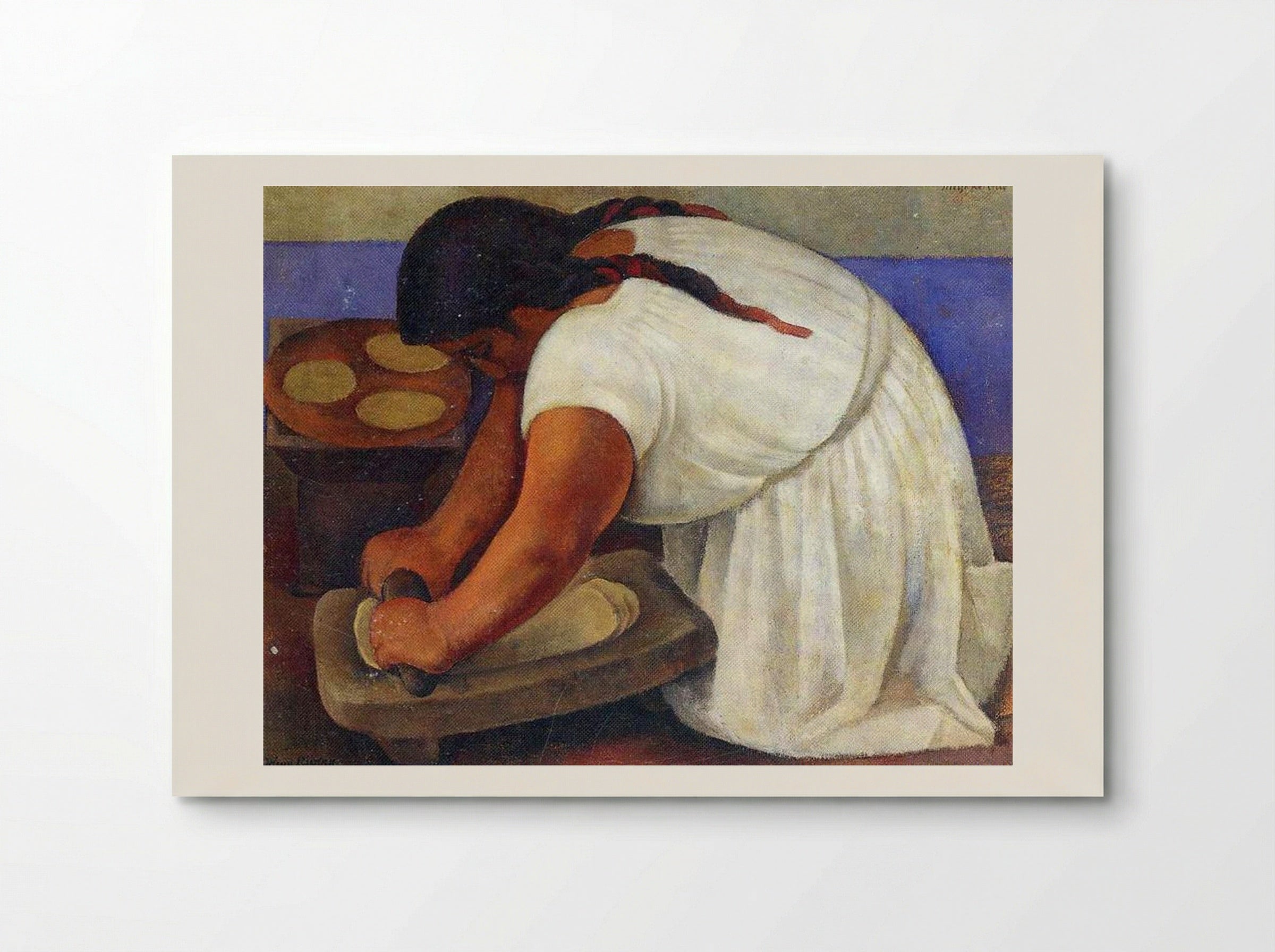 Woman Grinding Maize - Diego Rivera - Poster