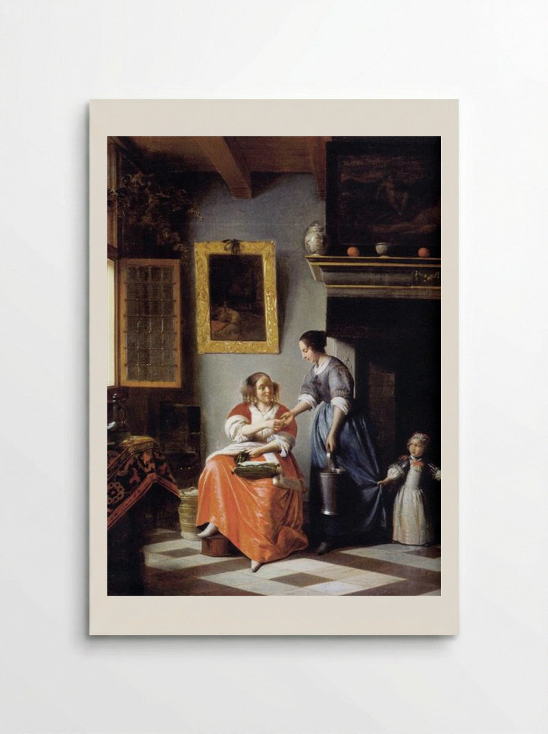 Woman Hands Over Money to Her Servant - Pieter de Hooch - Poster