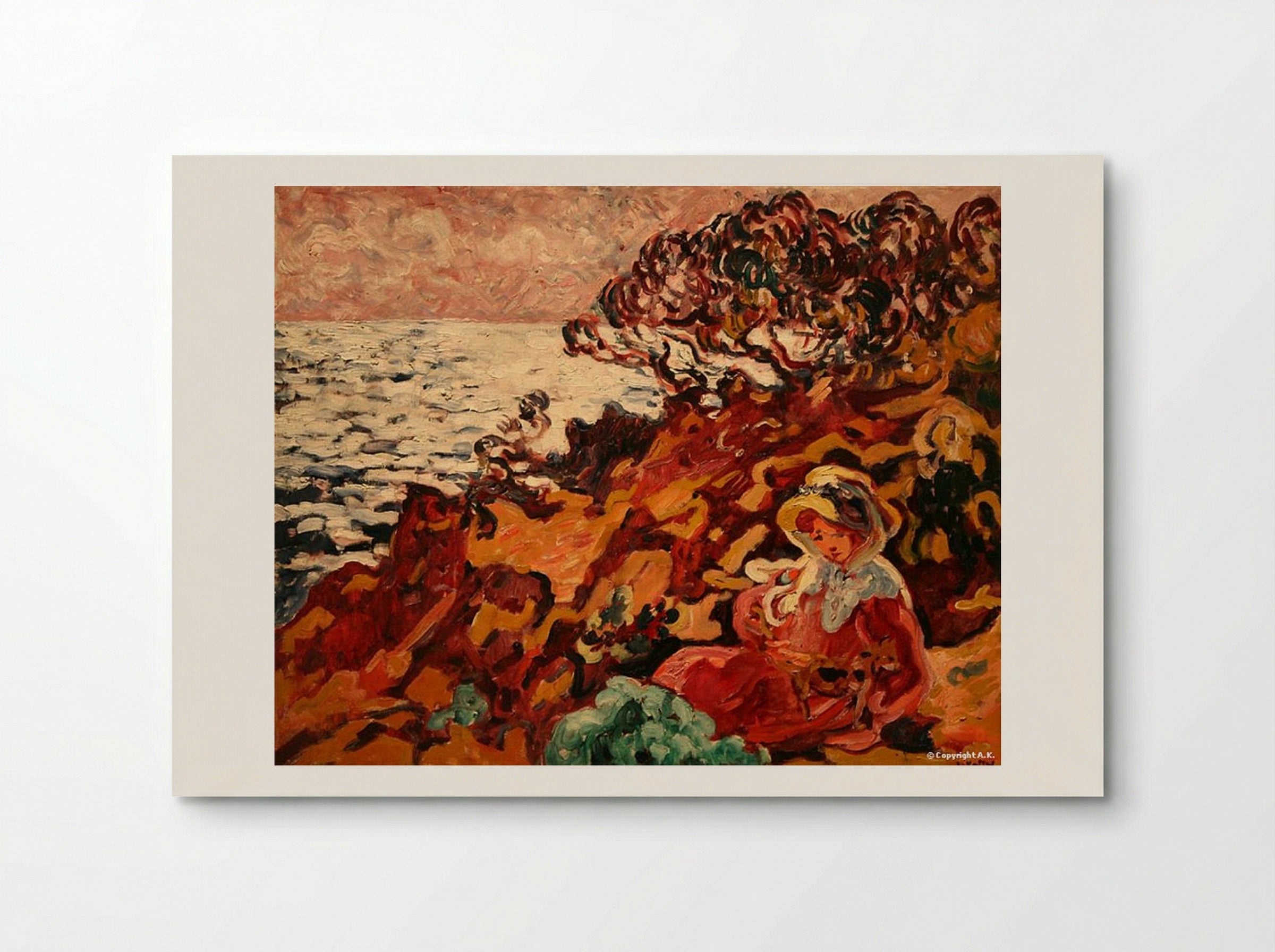 Woman at the Seaside - Louis Valtat - Poster