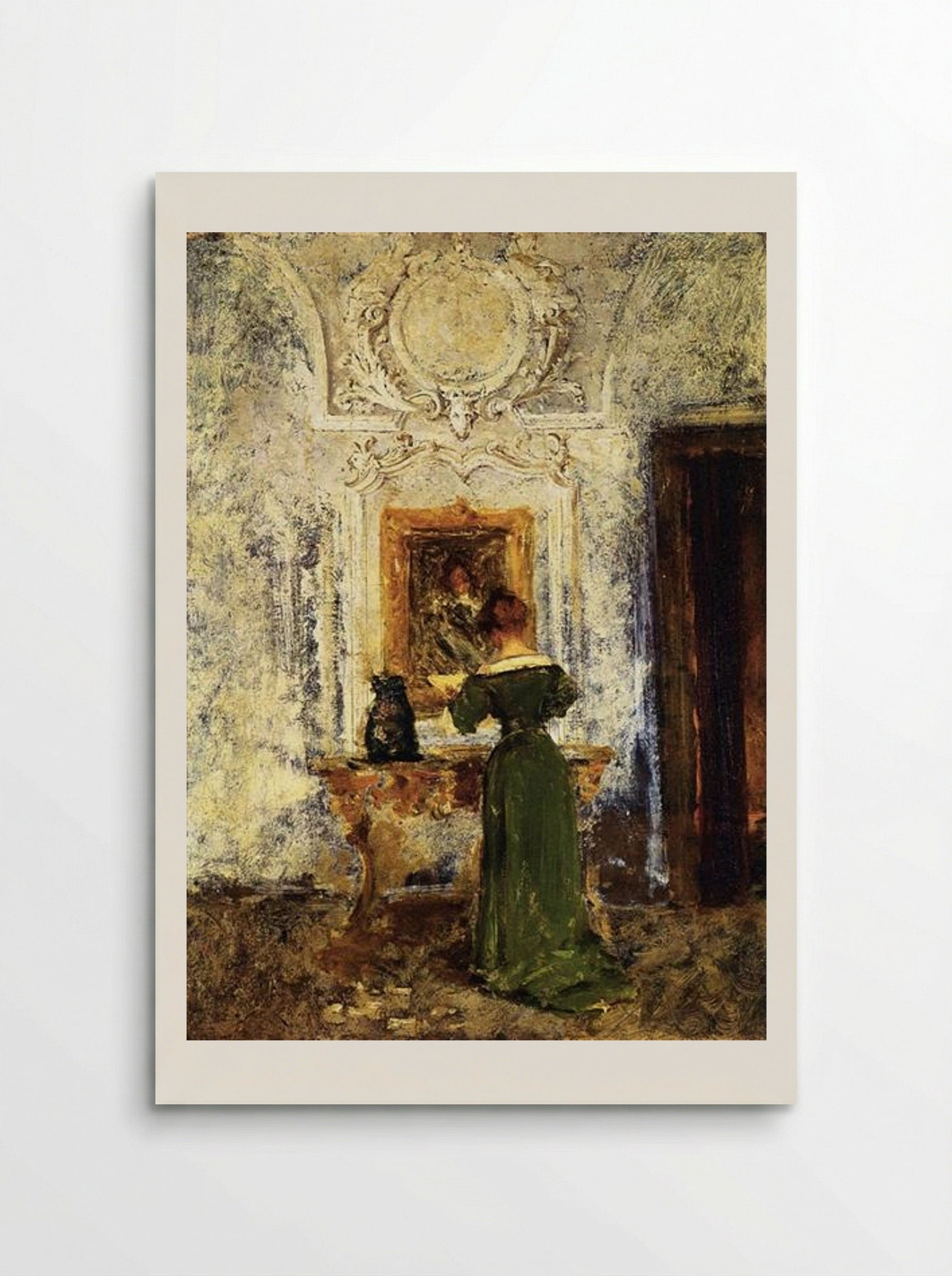 Woman in Green - William Merritt Chase - Poster