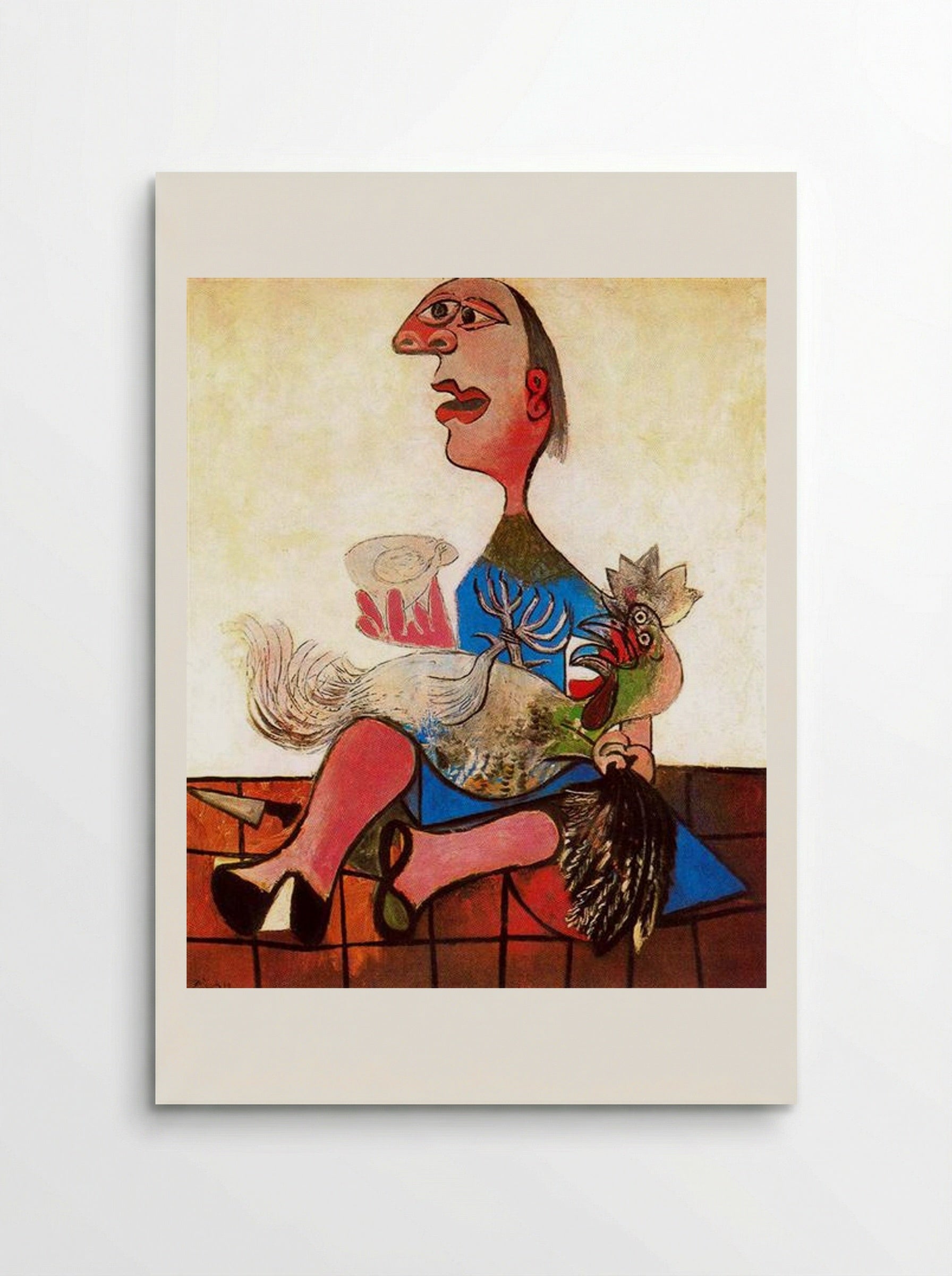 Woman with Cockerel - Pablo Picasso - Poster