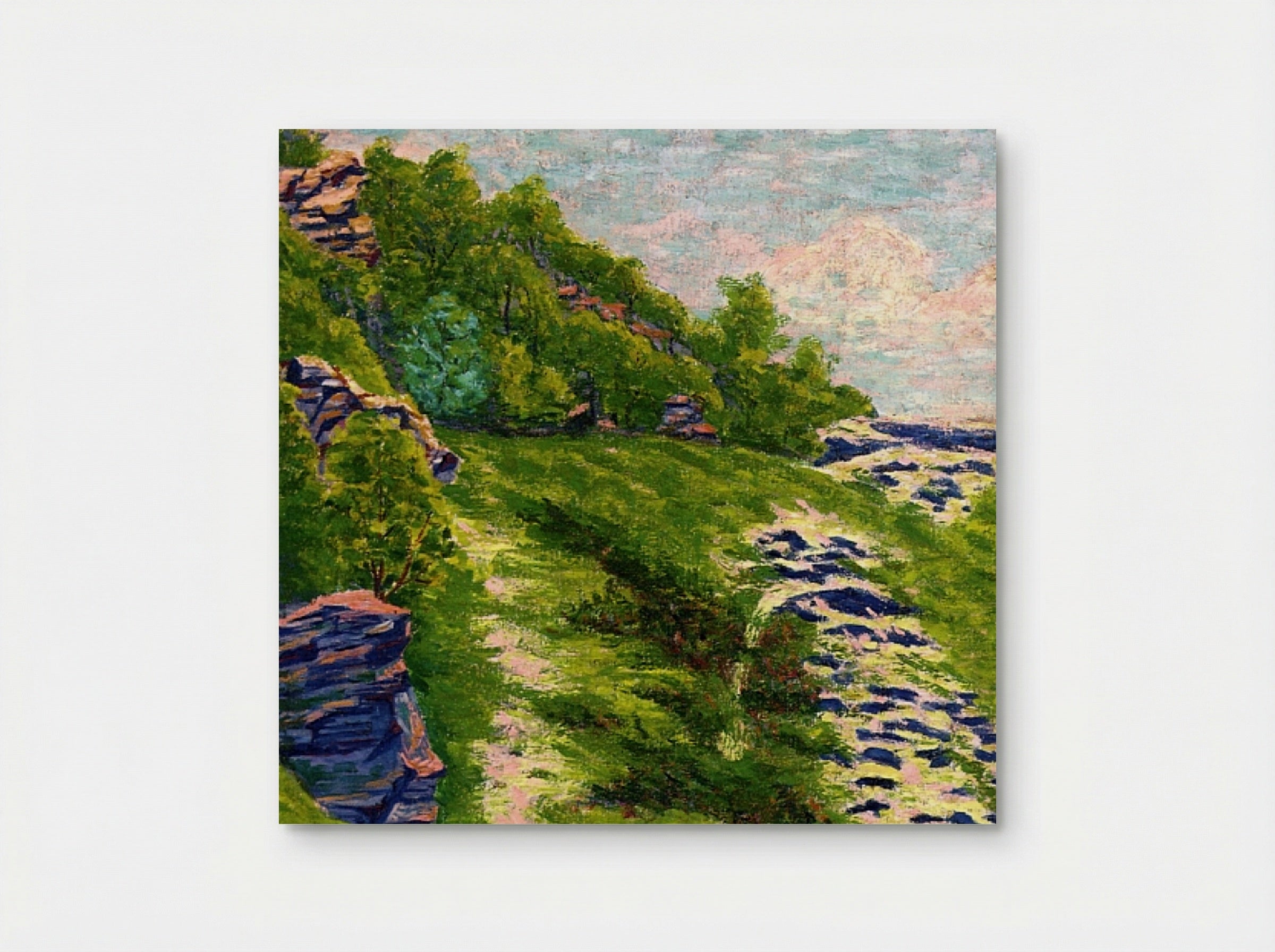 Wooded Coast at Roche Goyon - Auguste Herbin - Poster