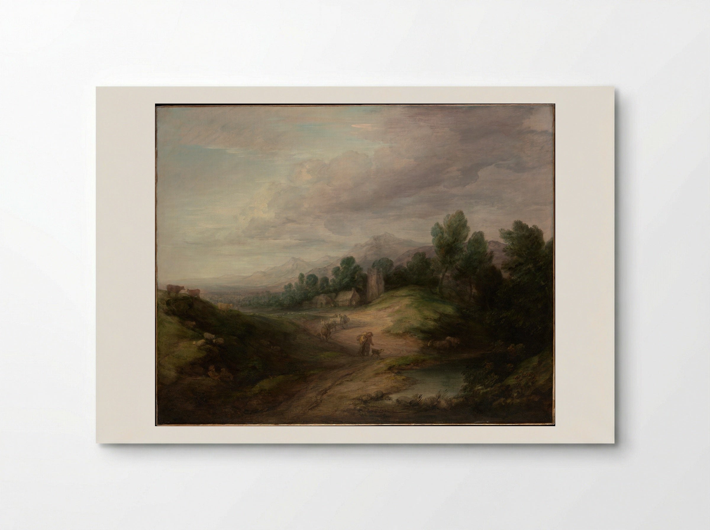 Wooded Upland Landscape - Thomas Gainsborough - Poster