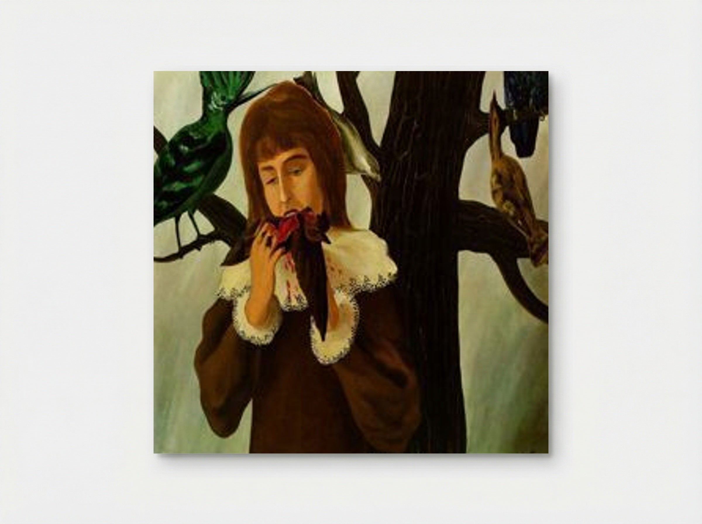 Young Girl Eating a Bird (The Pleasure) - René Magritte - Poster