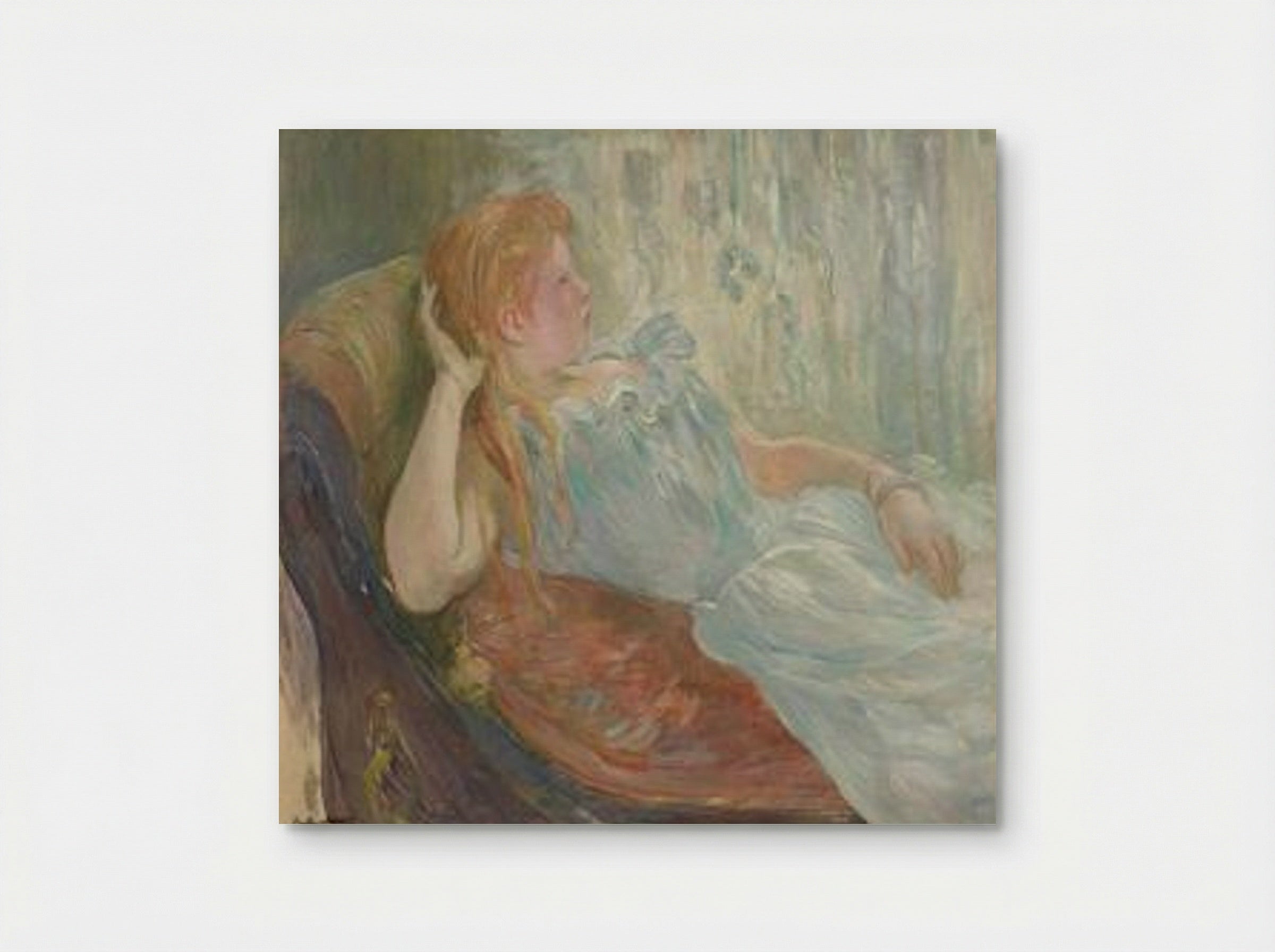 Young Girl Lying Down - Berthe Morisot - Poster