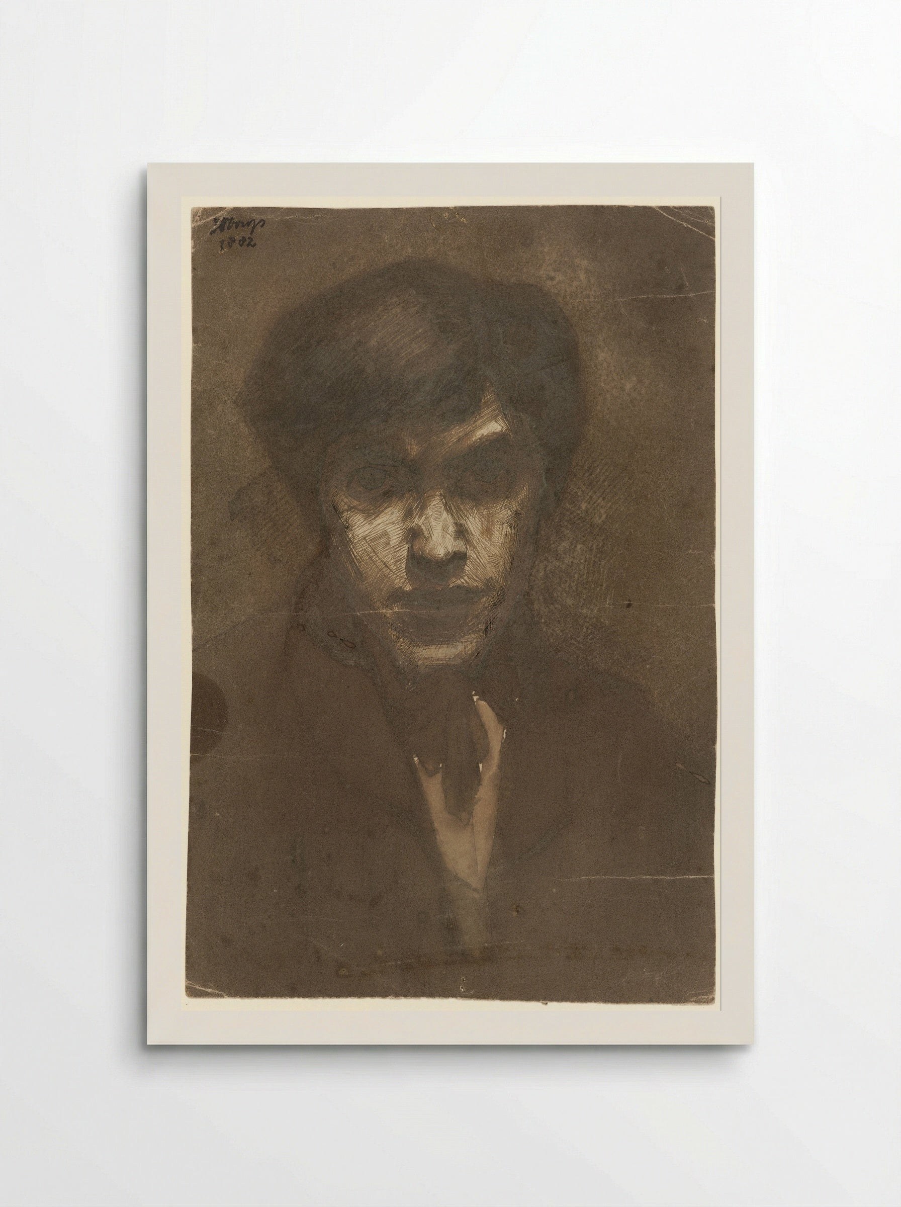 Zelfportret van de schilder Jan Toorop (Self-Portrait of the Painter Jan Toorop) - Jan Toorop - Poster