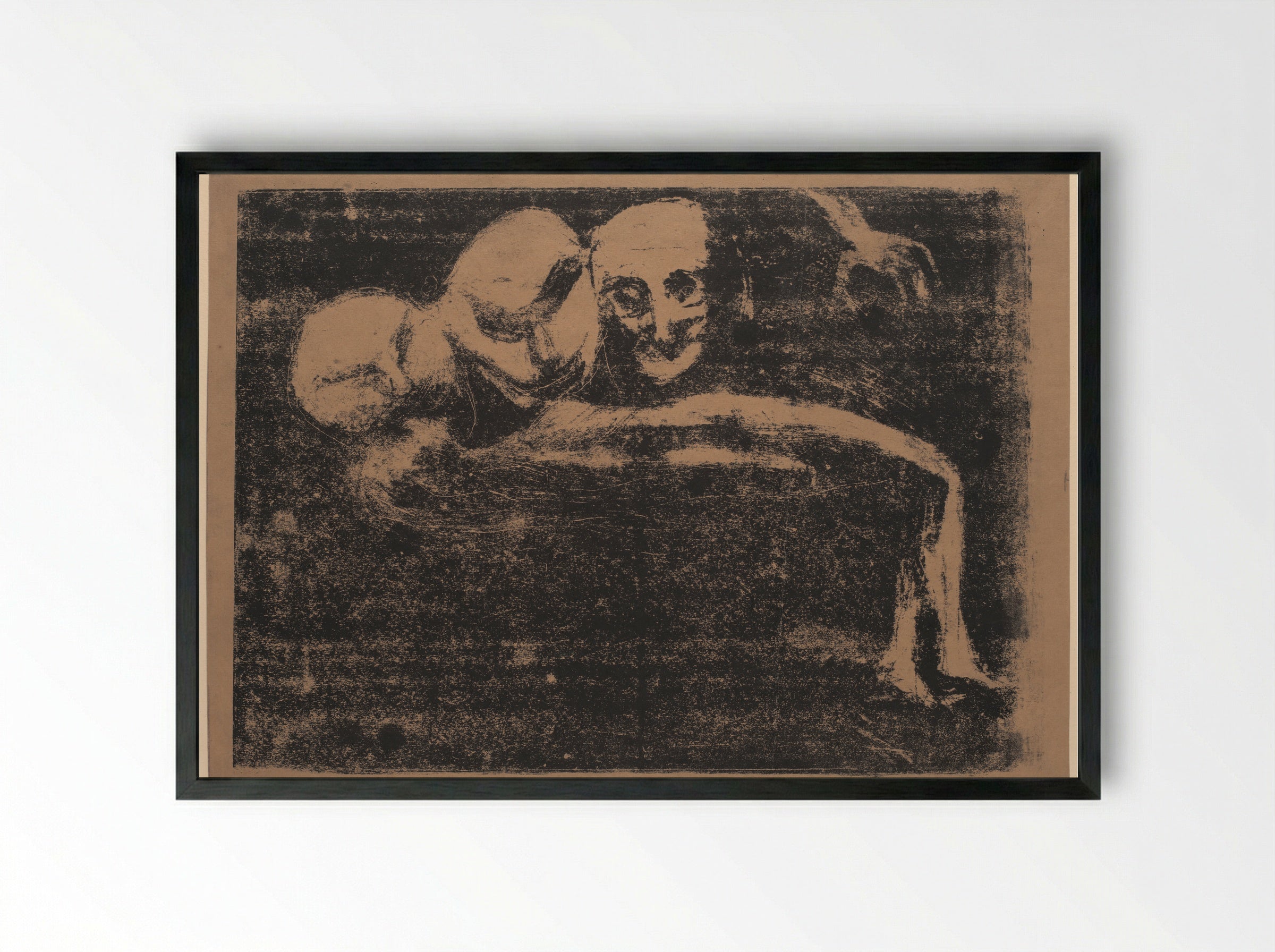 Desire - Edvard Munch - Framed Print Black