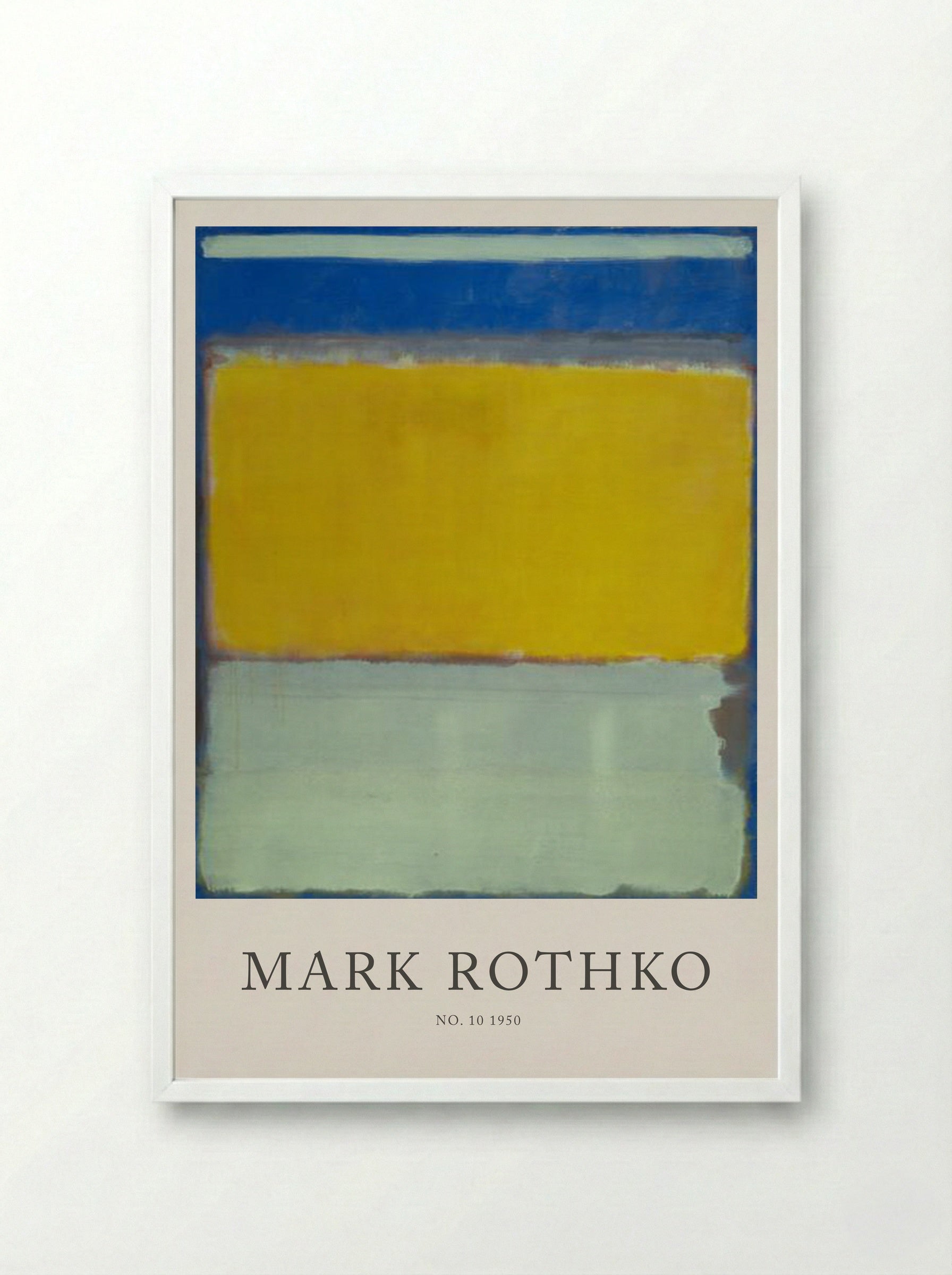 No. 10 - Mark Rothko - Framed Print White