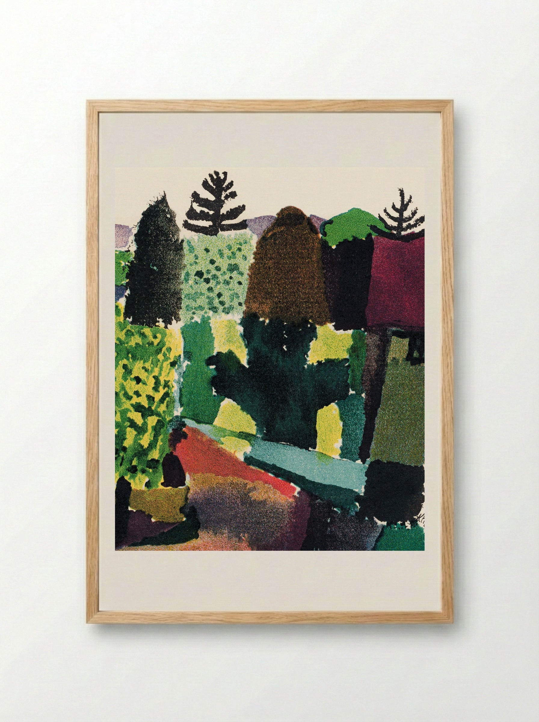 Park - Paul Klee - Framed Print Wood