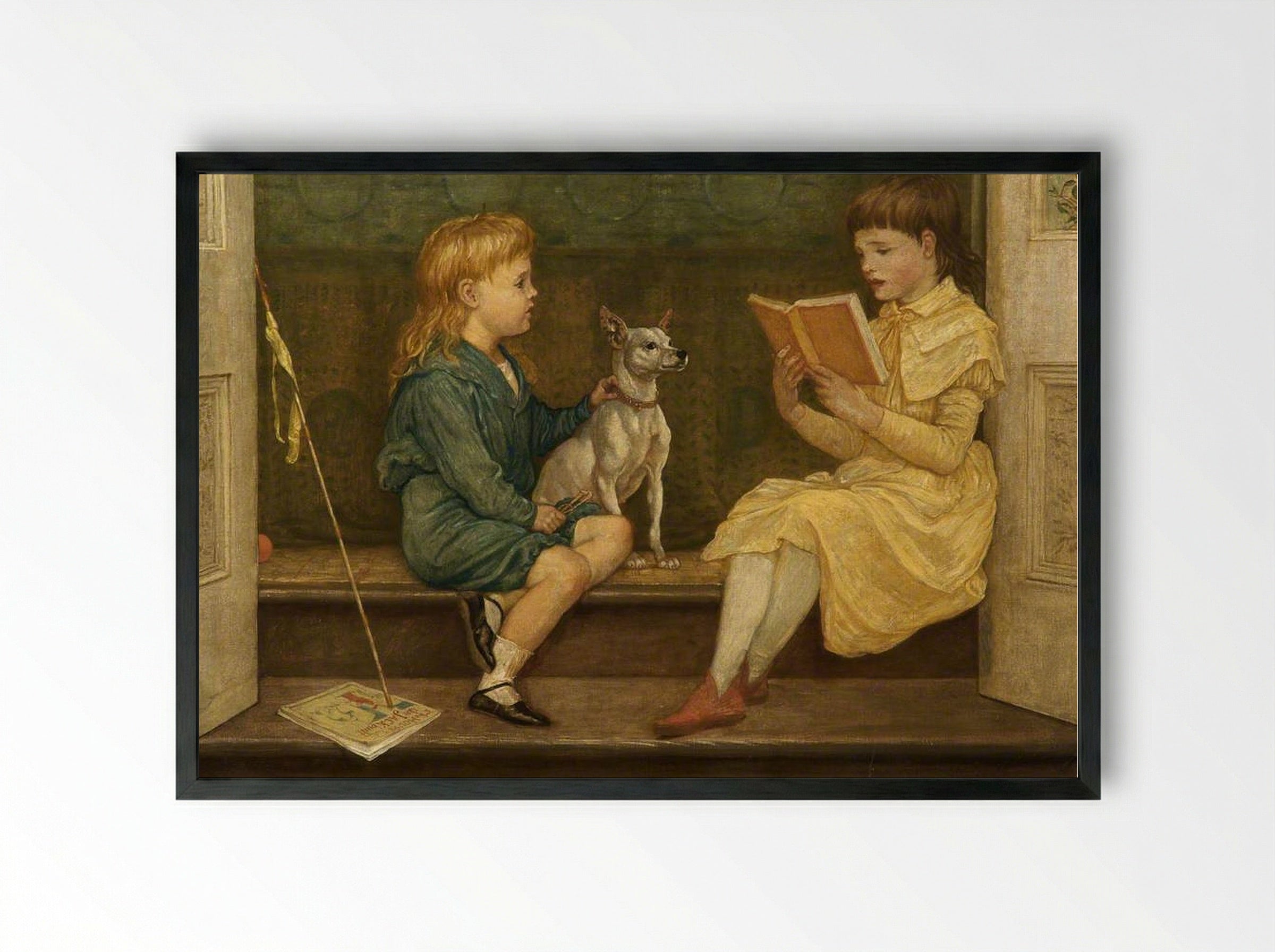 Beatrice and Lionel Crane - Walter Crane - Framed Print Black