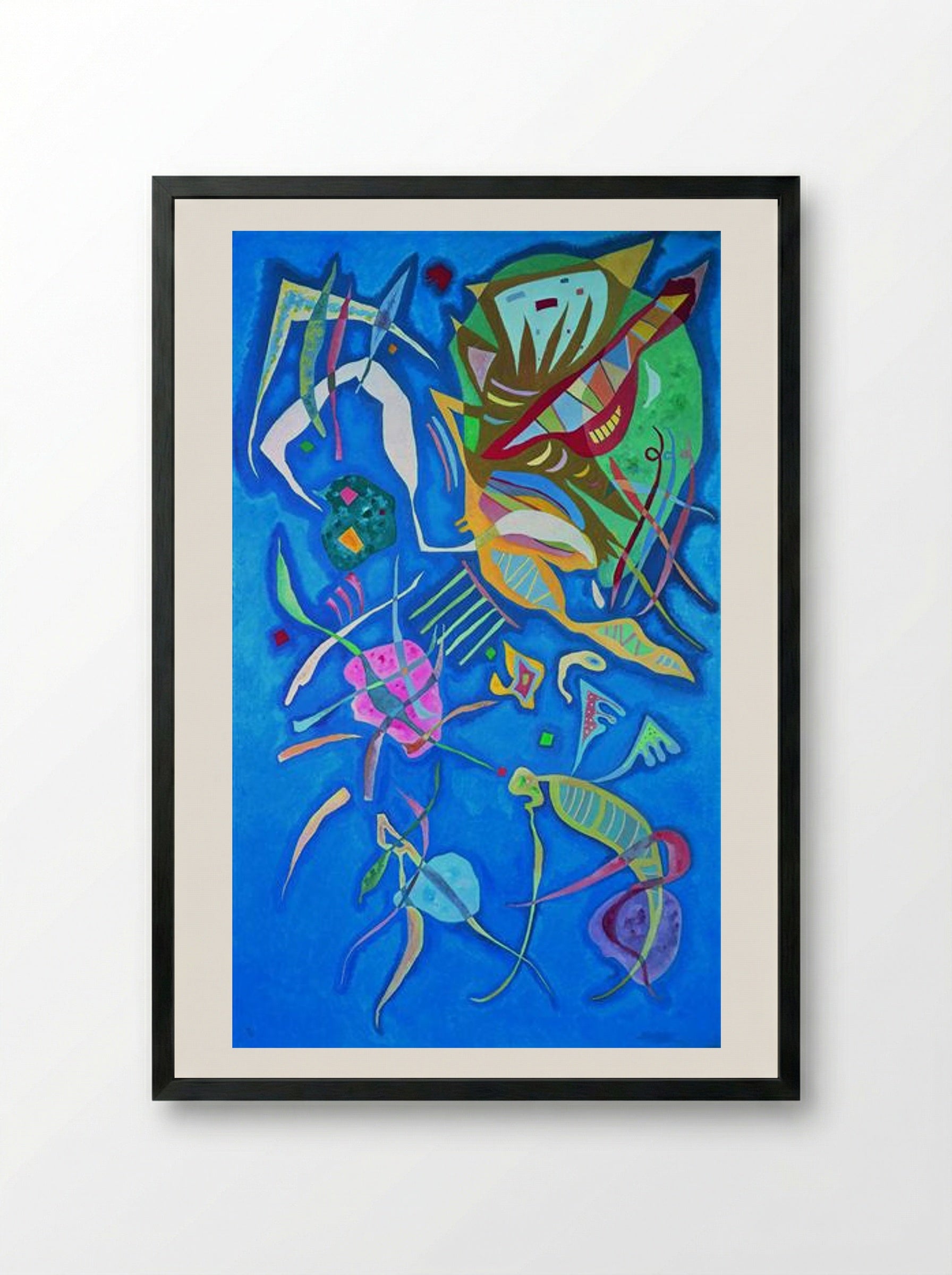 Grouping - Wassily Kandinsky - Framed Print Black