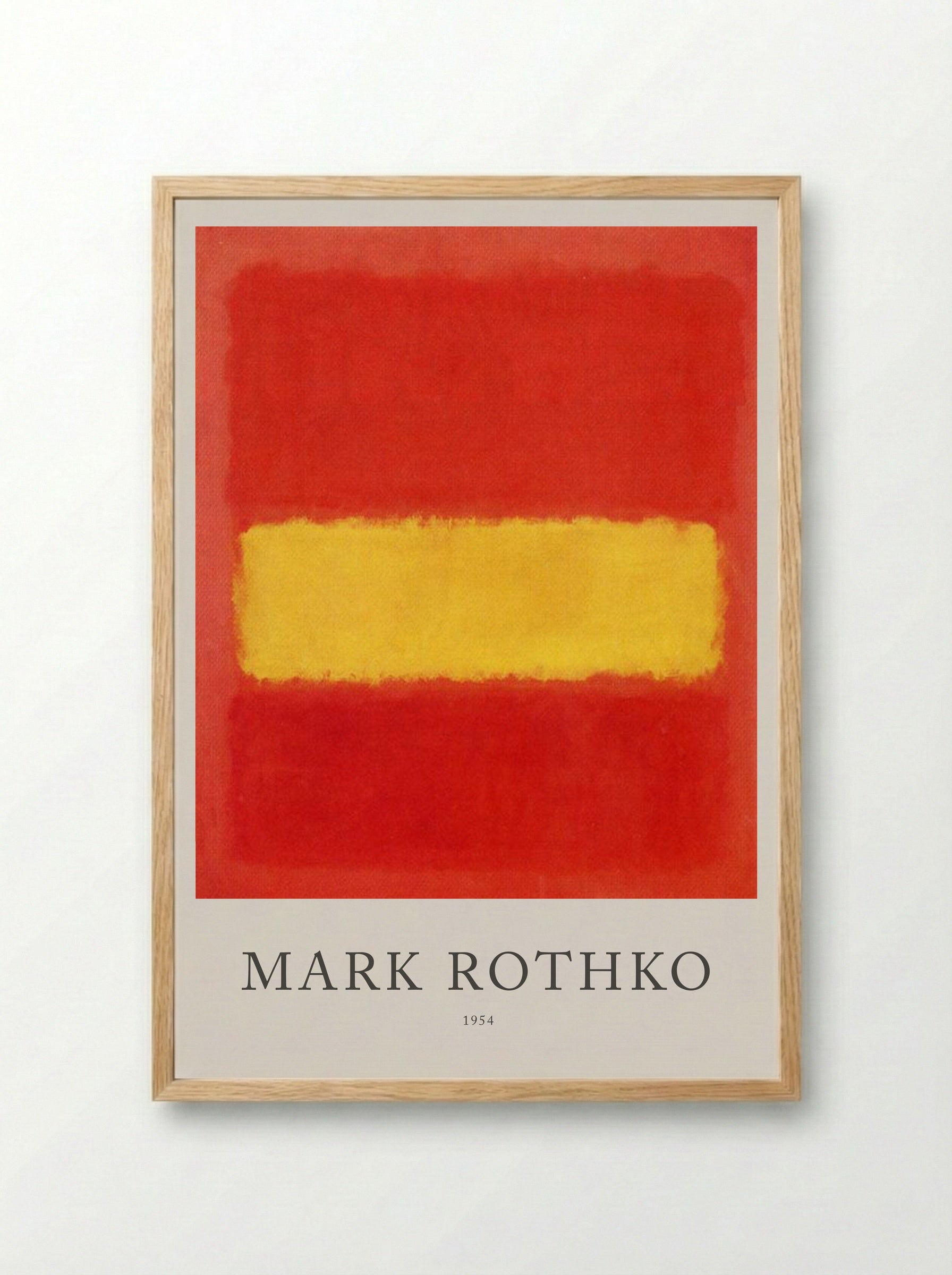 Untitled (Red and Yellow) - Mark Rothko - Framed Print Wood