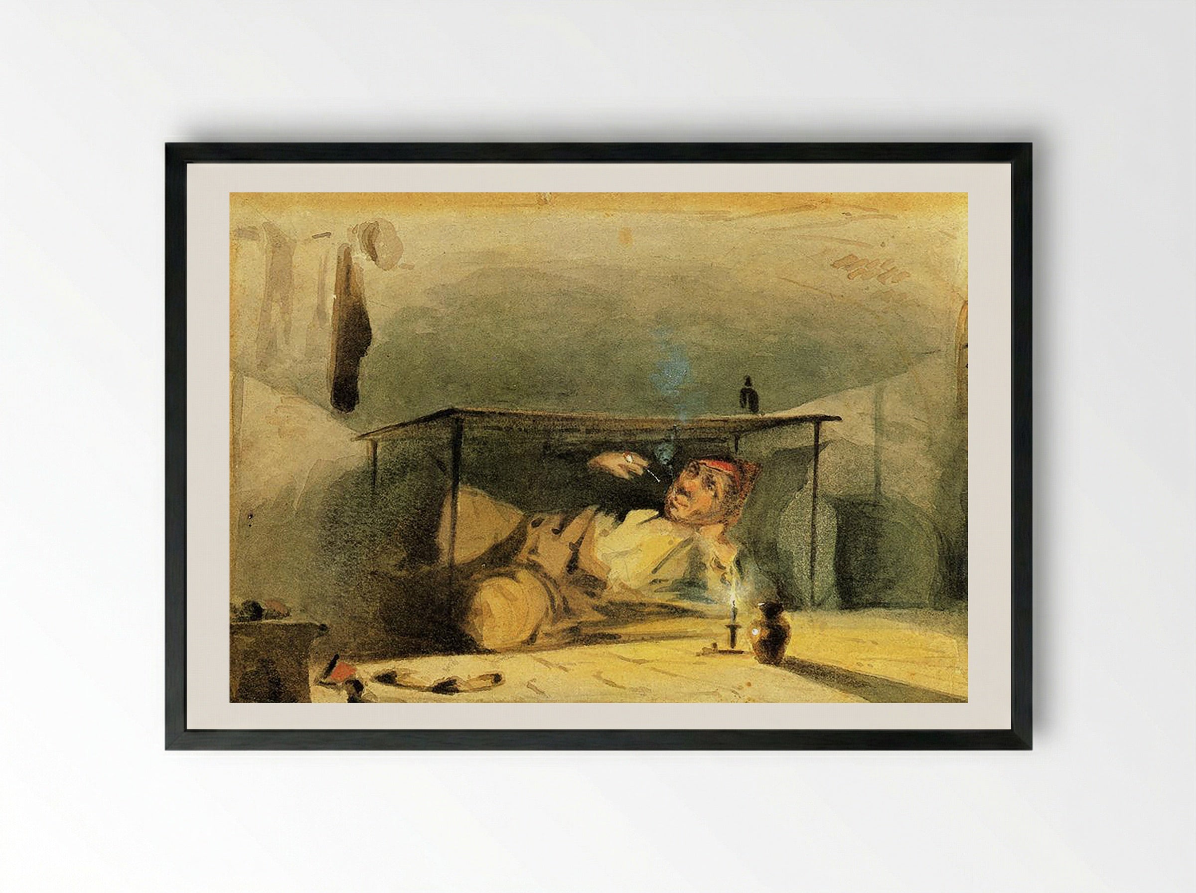 The Cobbler - Fine Art Print - Framed Print Black