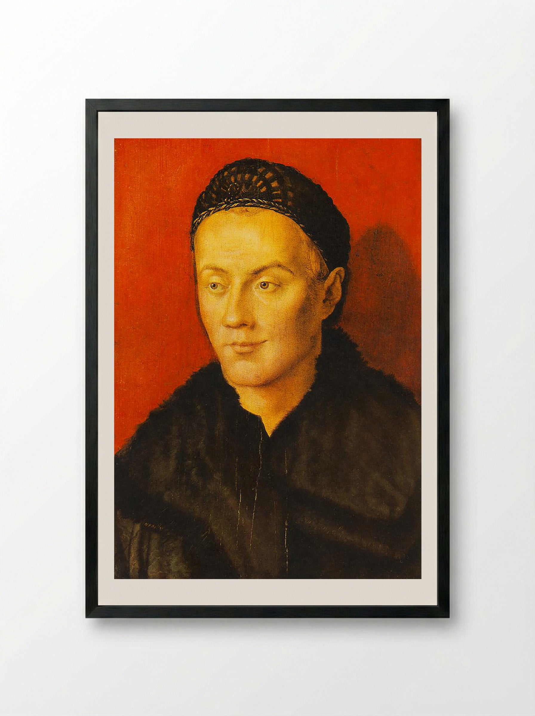 Portrait of a Man - Hans Holbein the Younger - Framed Print Black