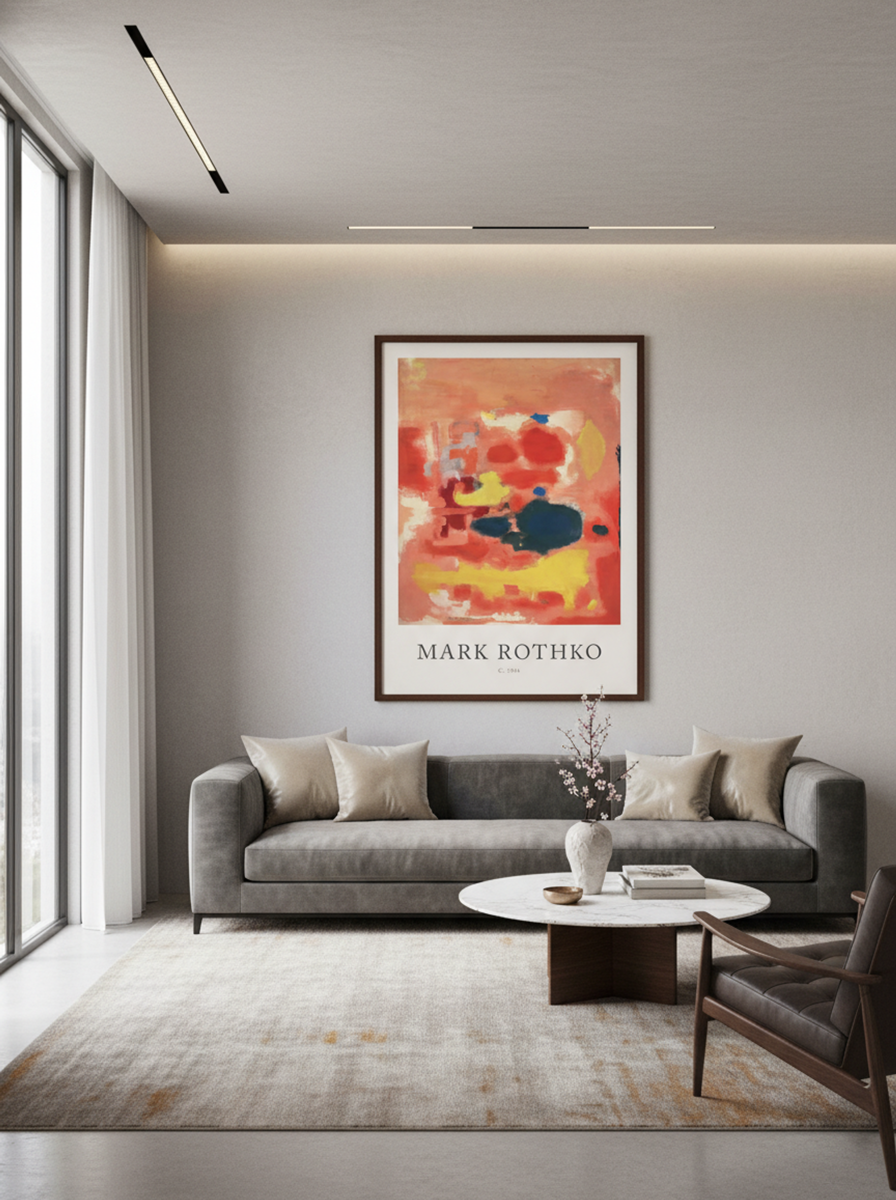 Untitled (Colour Field Painting) - Mark Rothko - Lifestyle