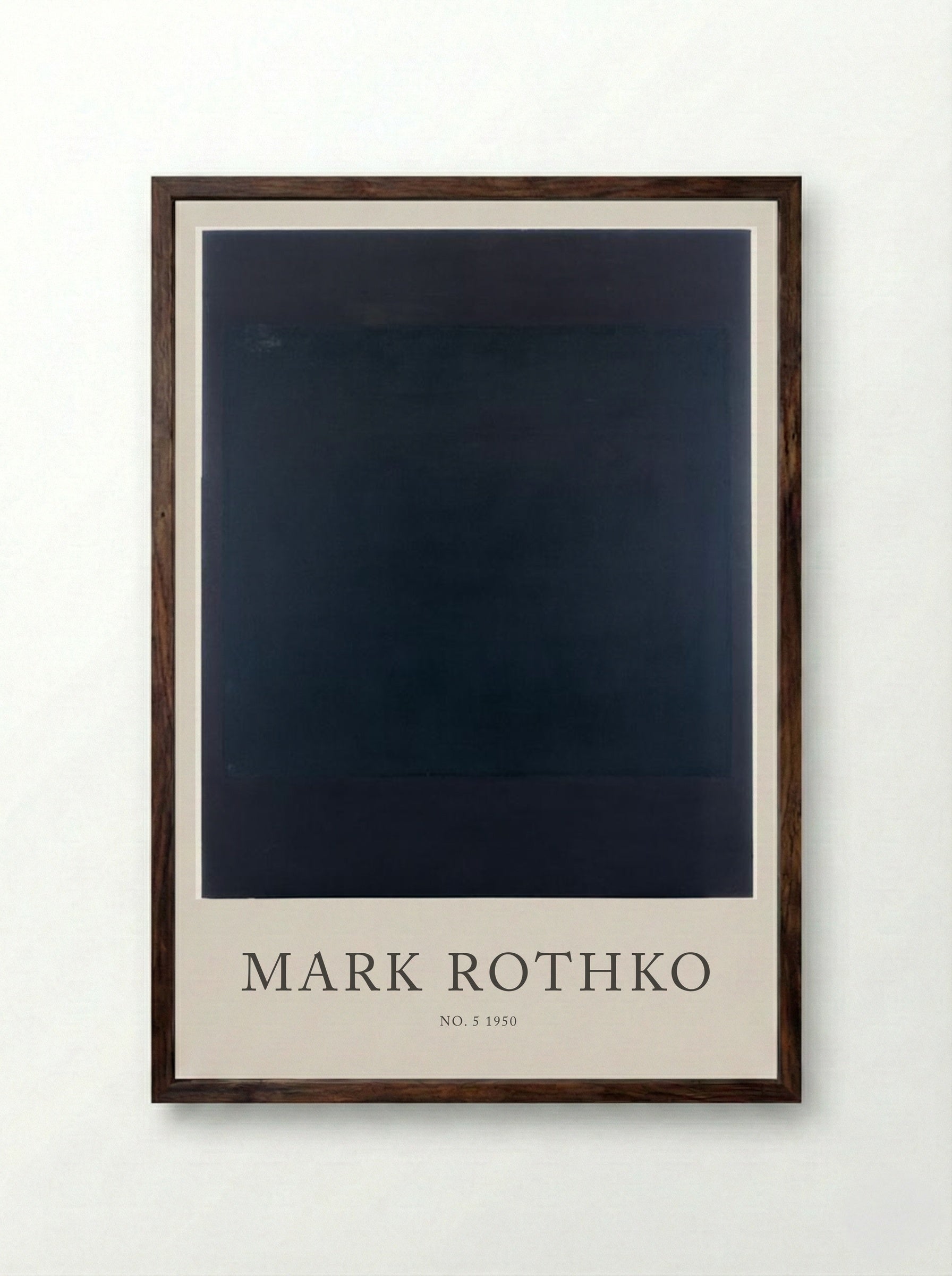 No. 5, 1950 - Mark Rothko - Framed Print Dark Wood