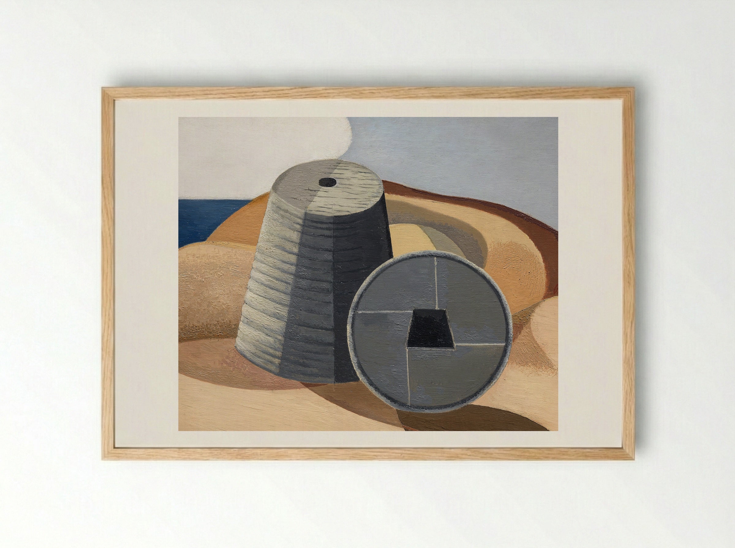 Mineral Objects - Paul Nash - Framed Print Wood