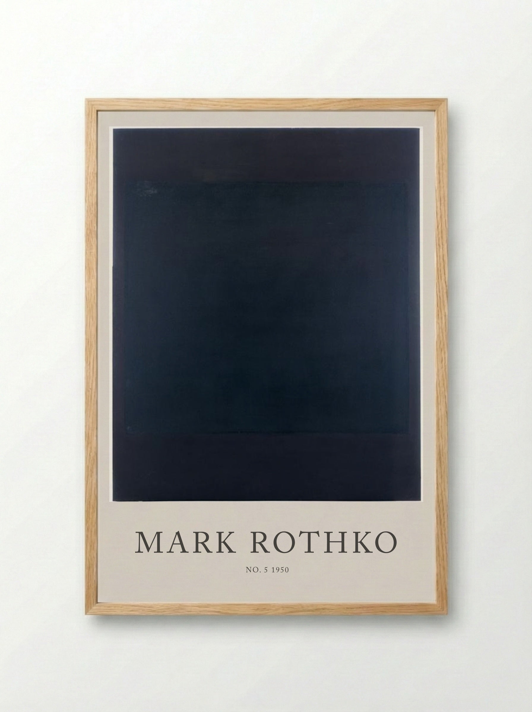 No. 5, 1950 - Mark Rothko - Framed Print Wood