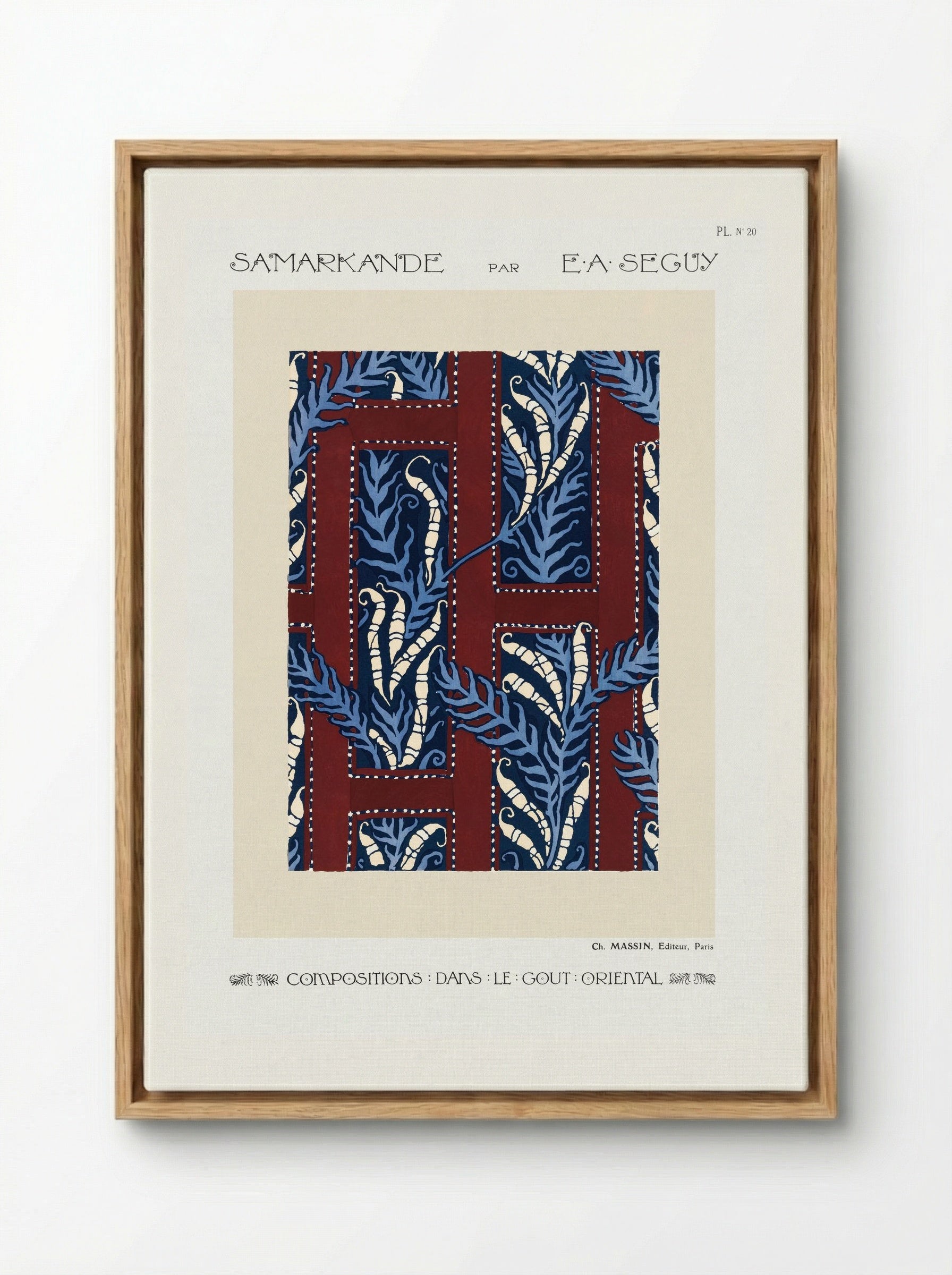 Samarkande, Plate No. 20 - Émile-Allain Séguy - Framed Canvas Wood