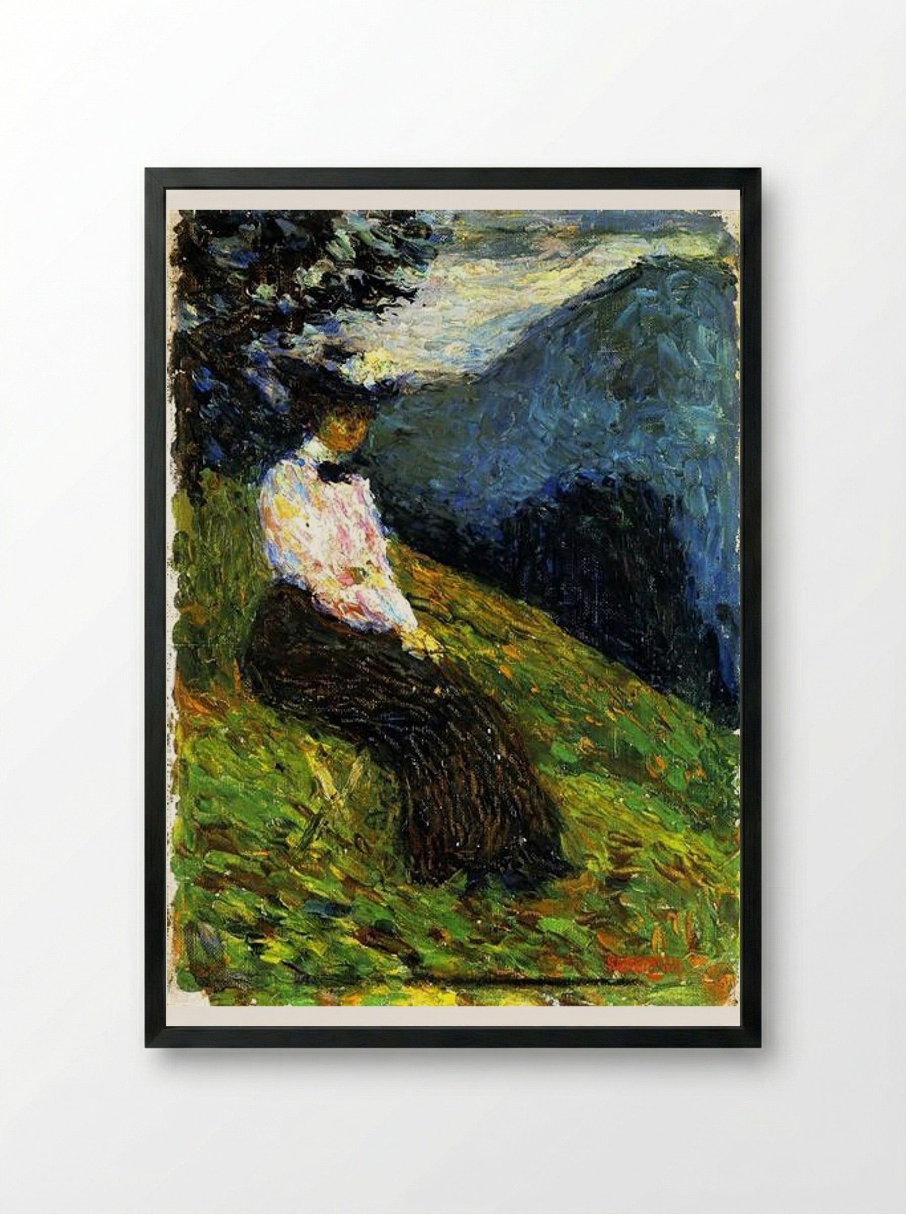 Kochel, Gabriele Münter Painting - Wassily Kandinsky - Framed Print Black