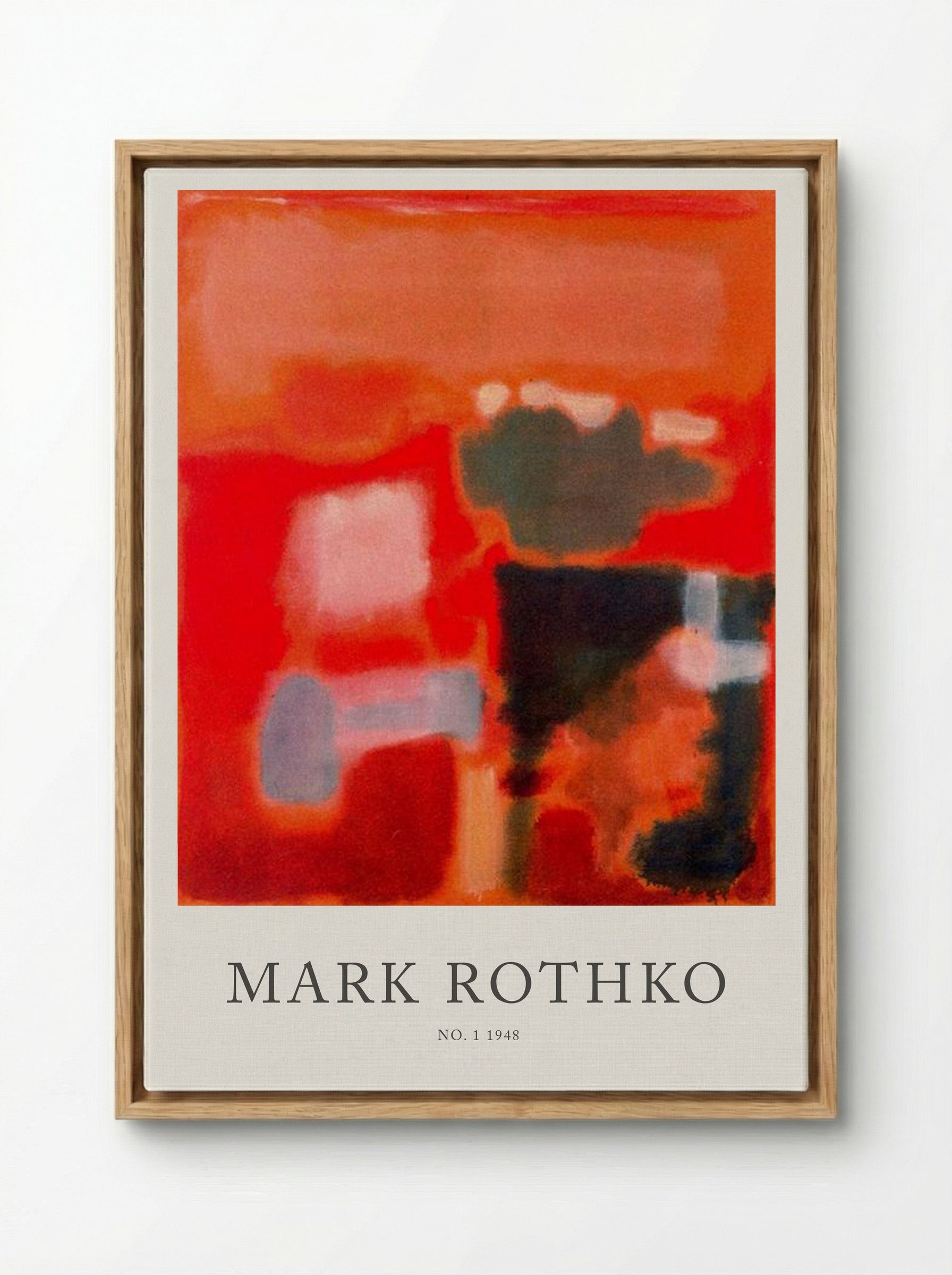 No. 1 - Mark Rothko - Framed Canvas Wood